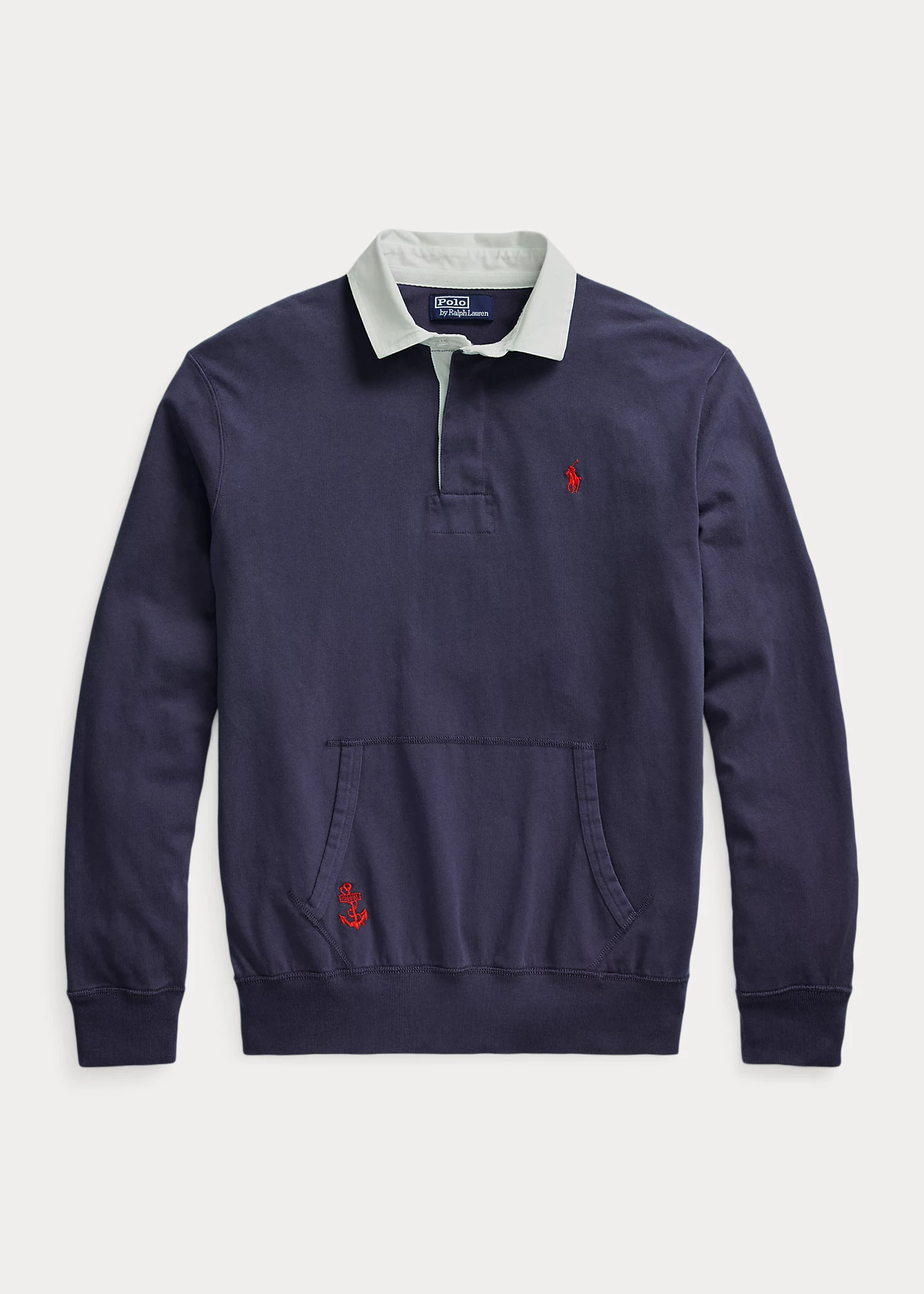 Classic Fit Flag-Patch Rugby Shirt