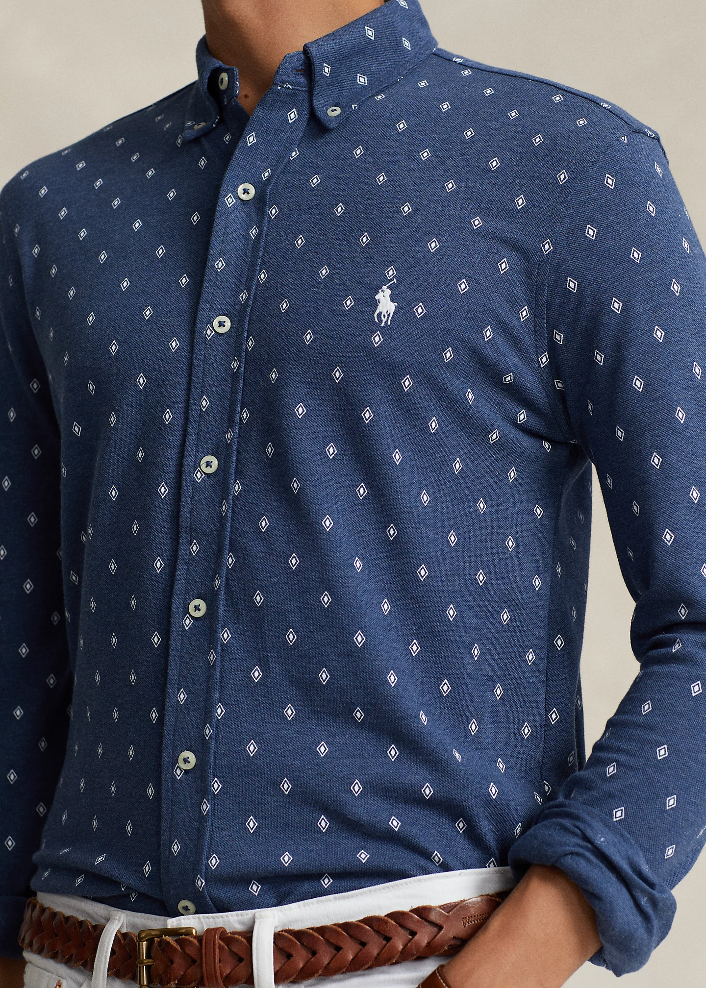 Print Featherweight Mesh Shirt