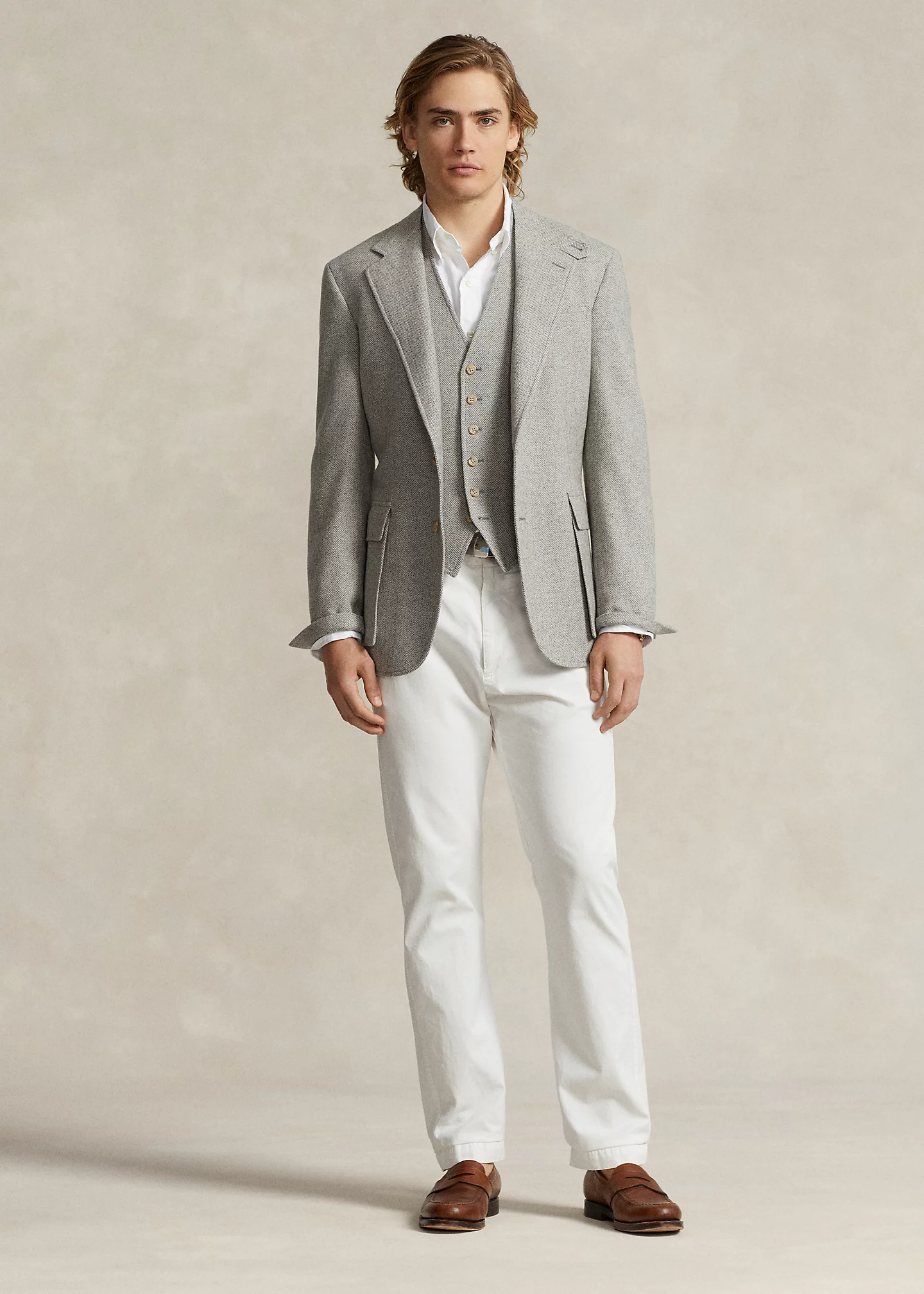 Herringbone Tweed Vest