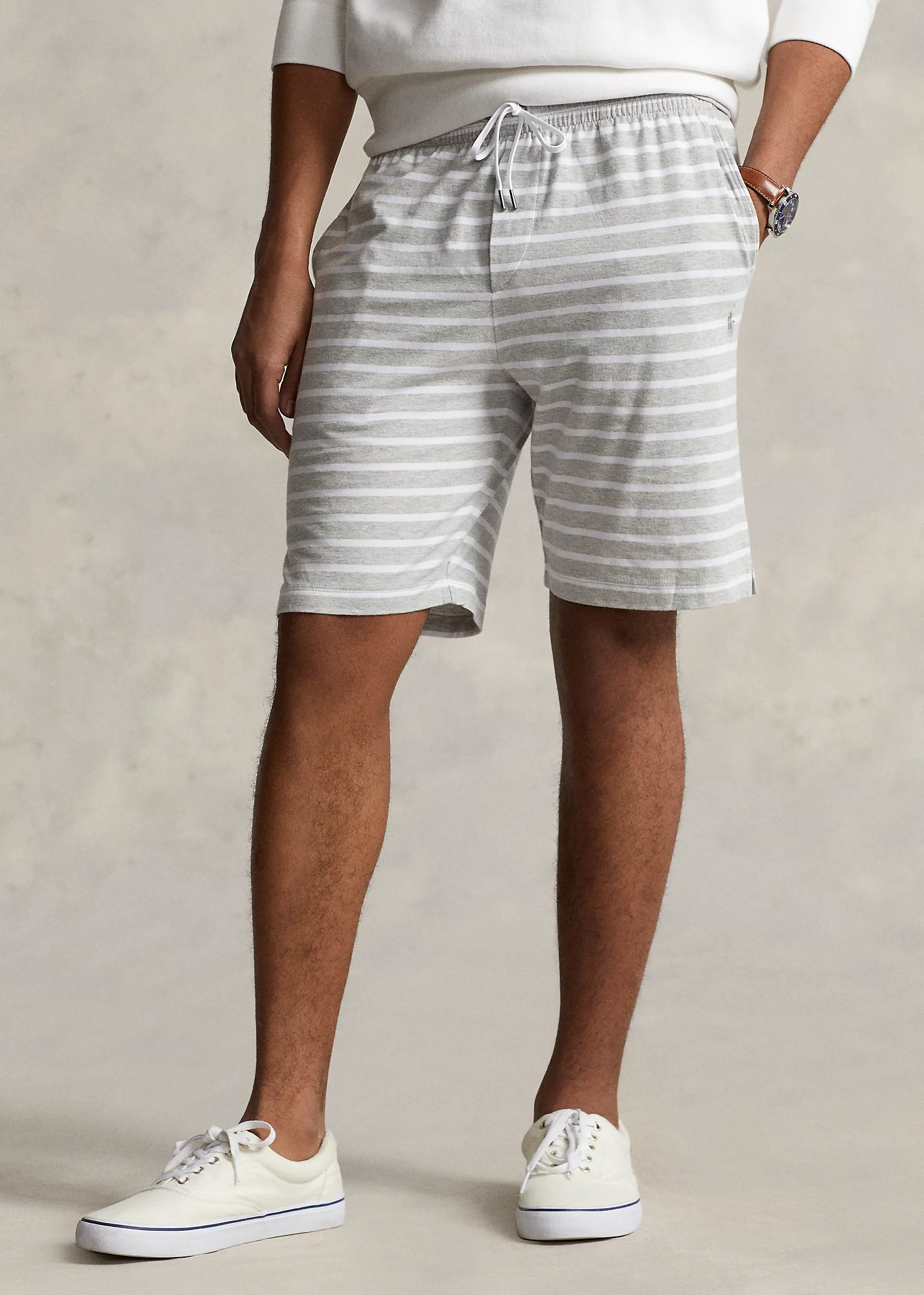 8-Inch Striped Jersey Short