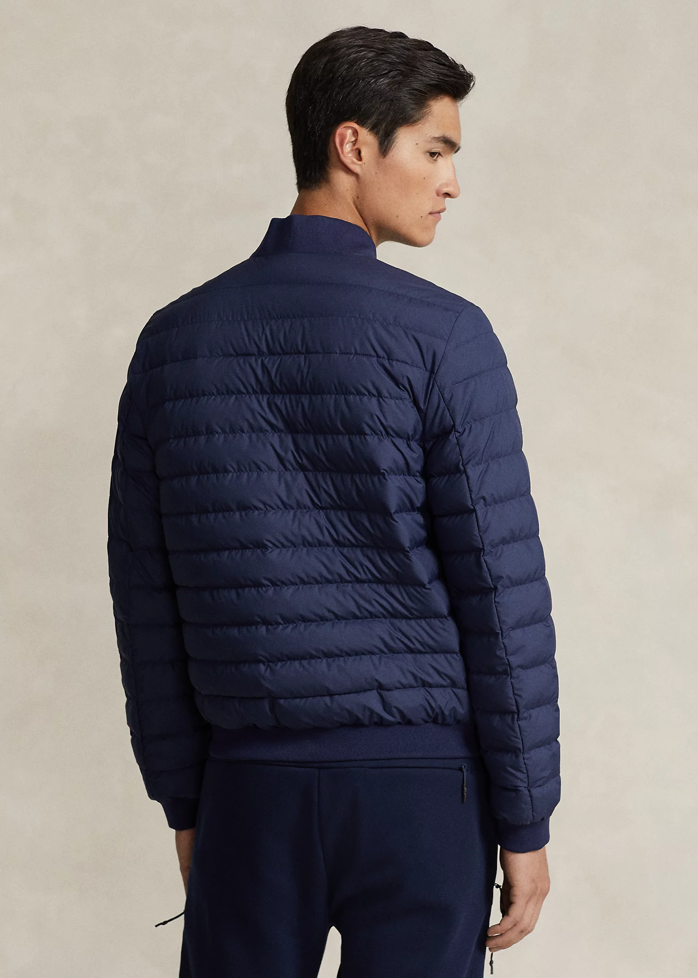 Water-Repellent Down Bomber Jacket