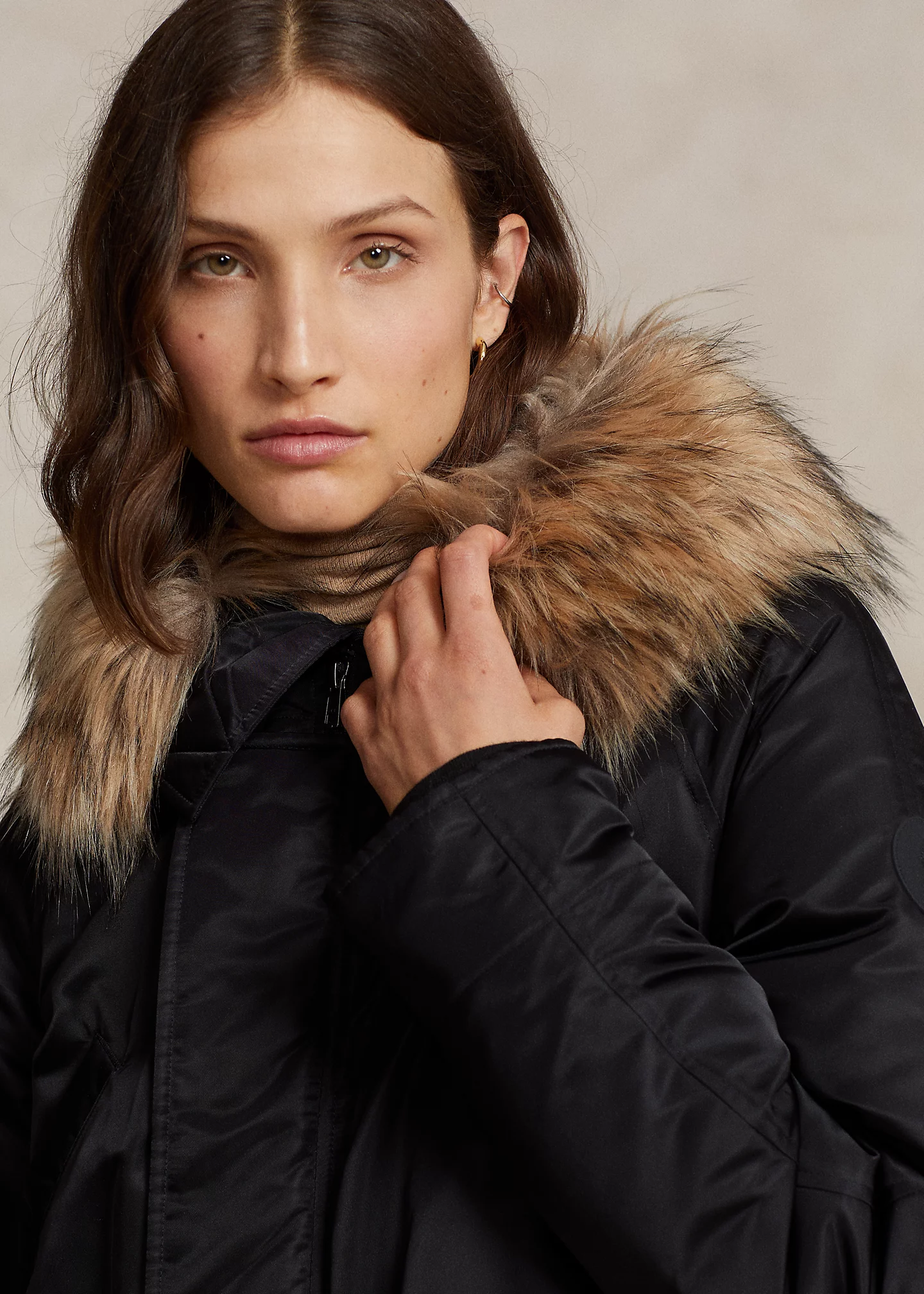 Water-Repellent Twill Down Parka