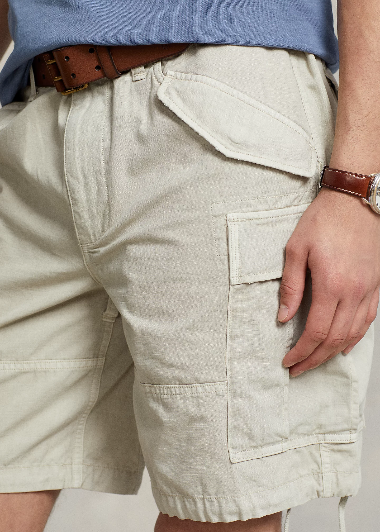 9-Inch Classic Fit Canvas Cargo Short