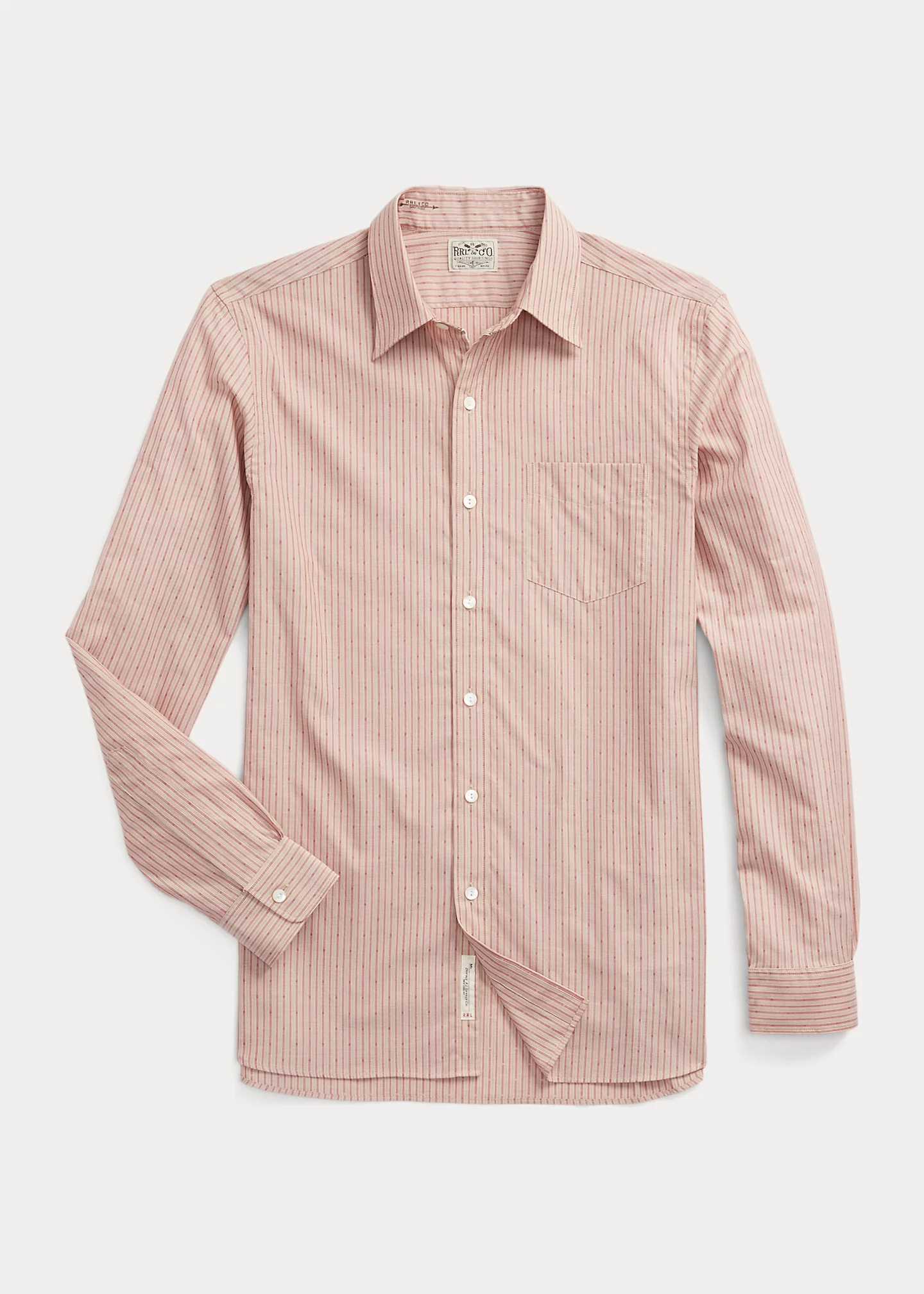Slim Fit Geo-Striped Dobby Shirt