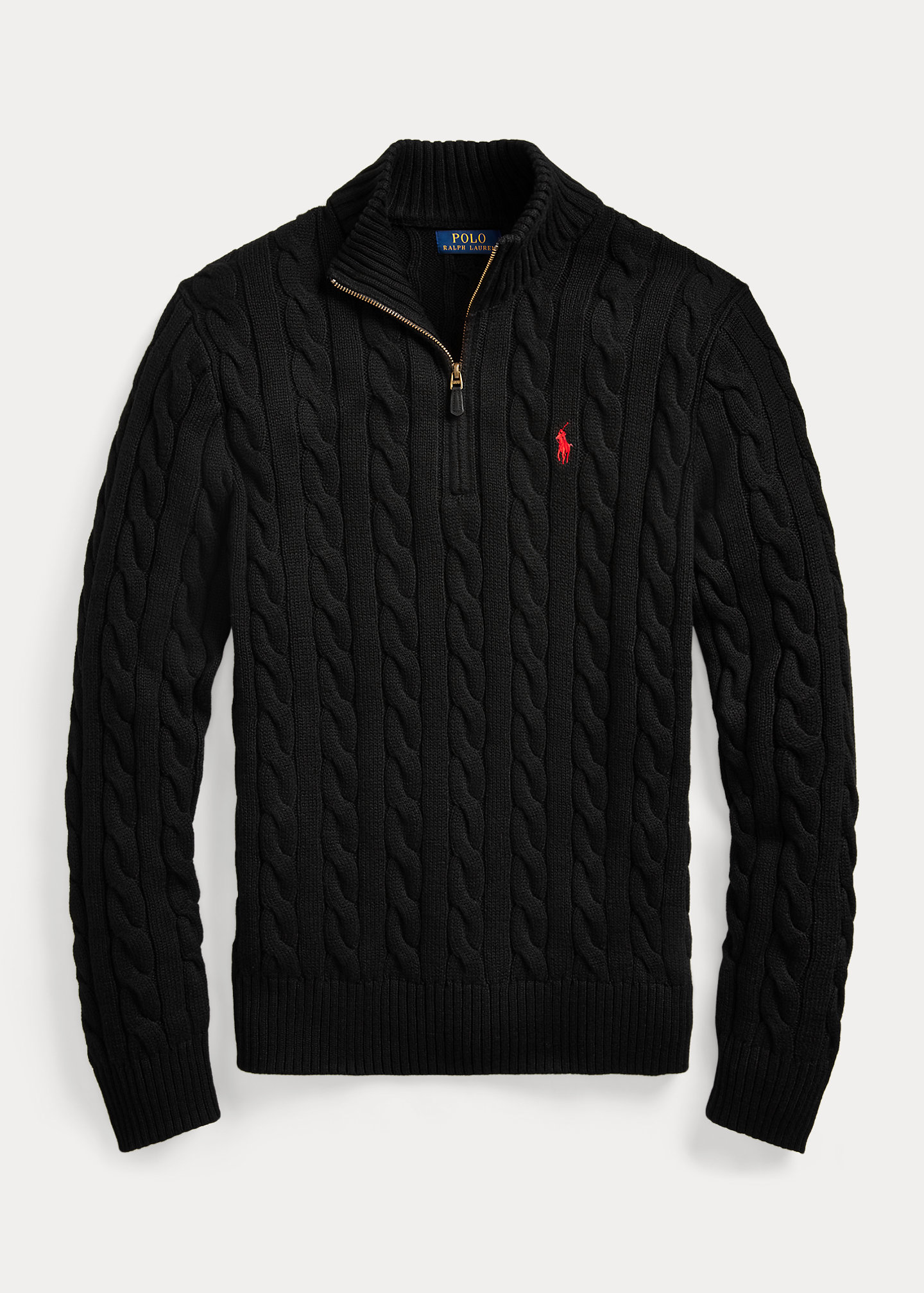 Cable-Knit Cotton Sweater