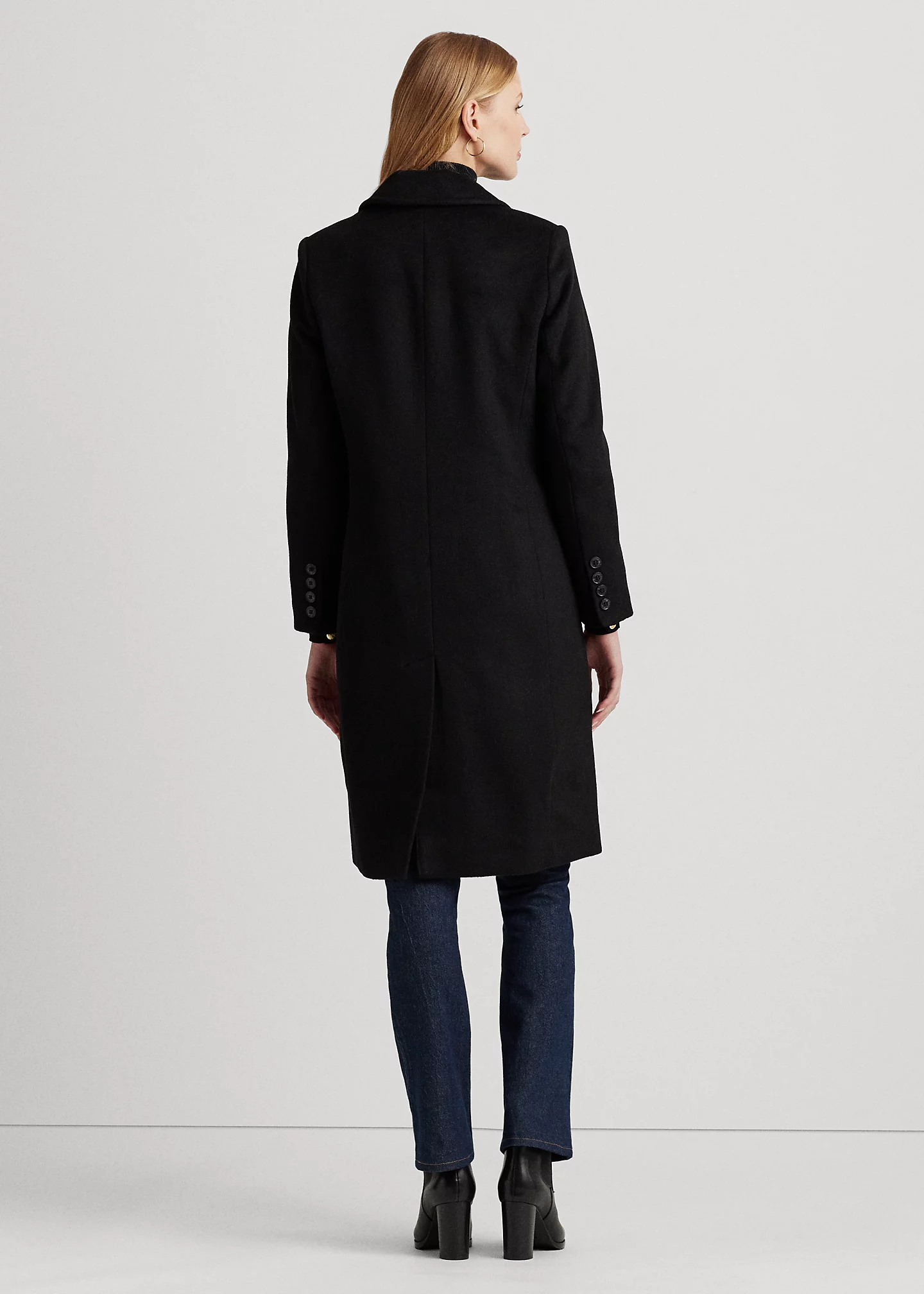 Double-Breasted Wool-Blend Coat