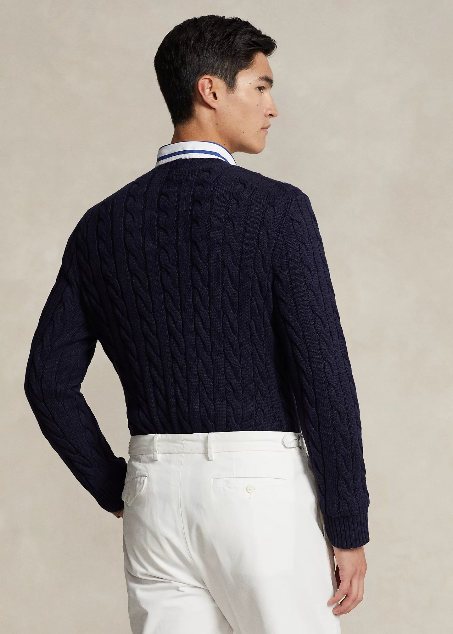 Cable-Knit Cotton Sweater