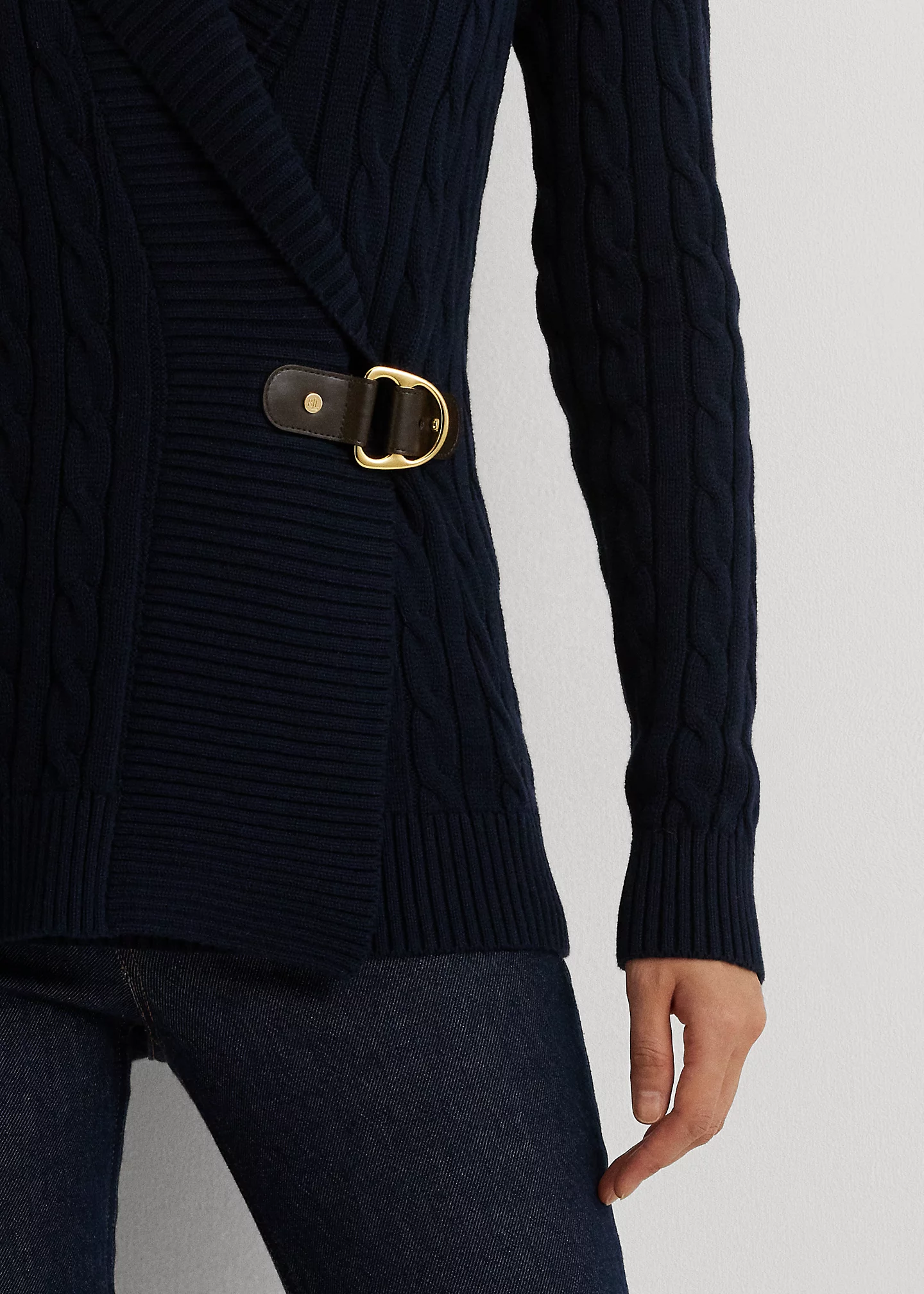 Buckled Cotton Sweater