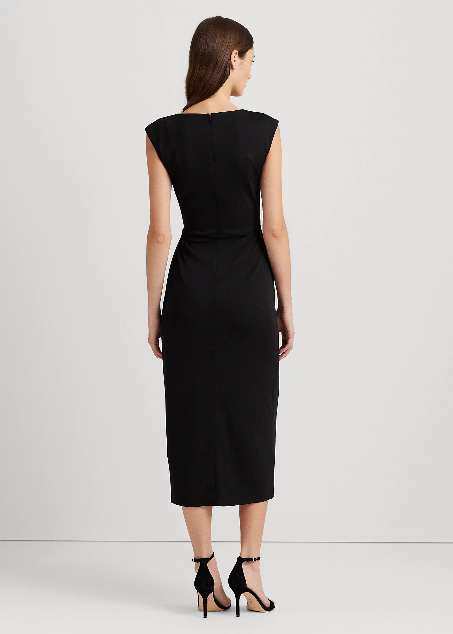 Stretch Jersey Tie-Front Dress