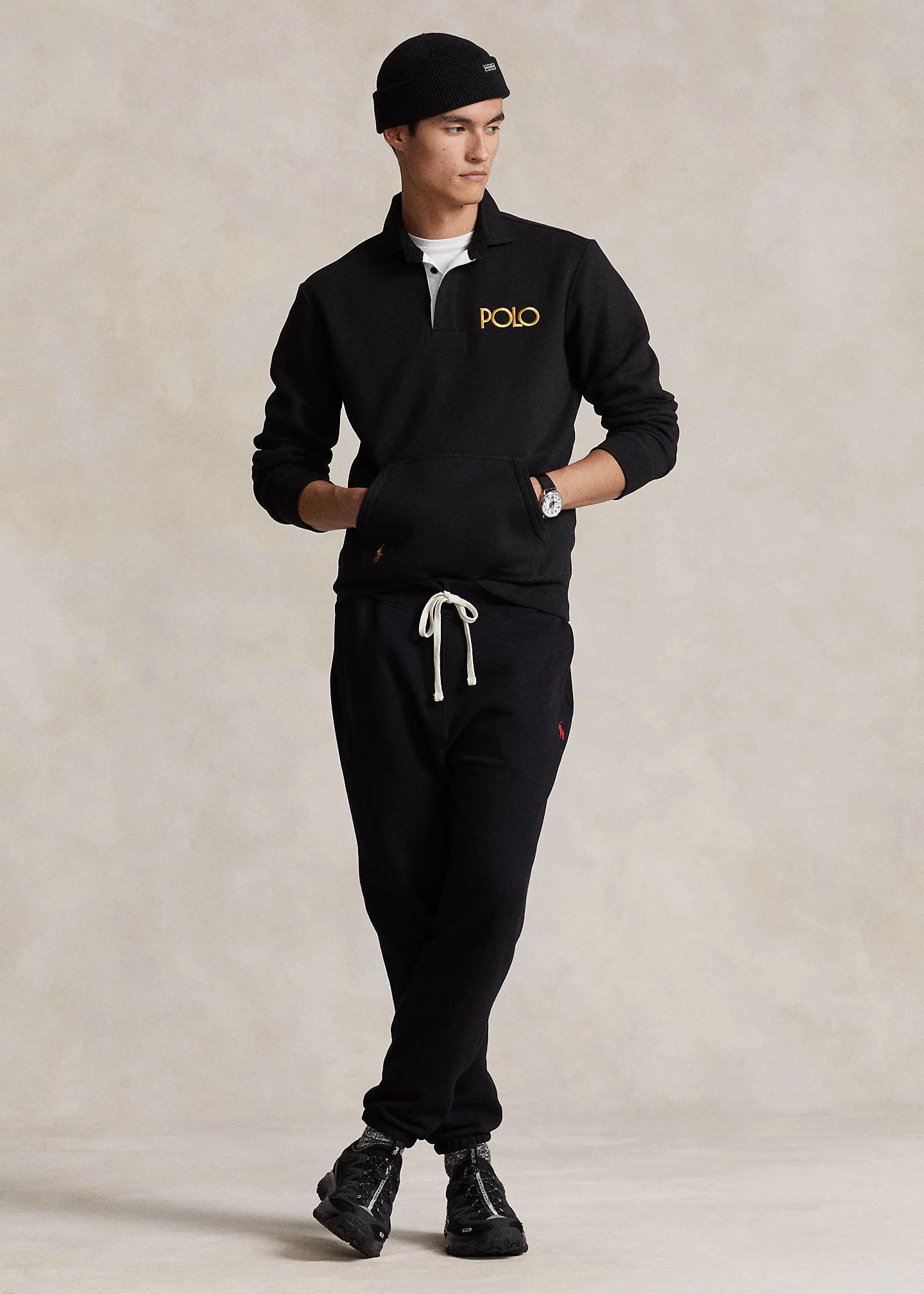 Logo Fleece Rugby Sweatshirt