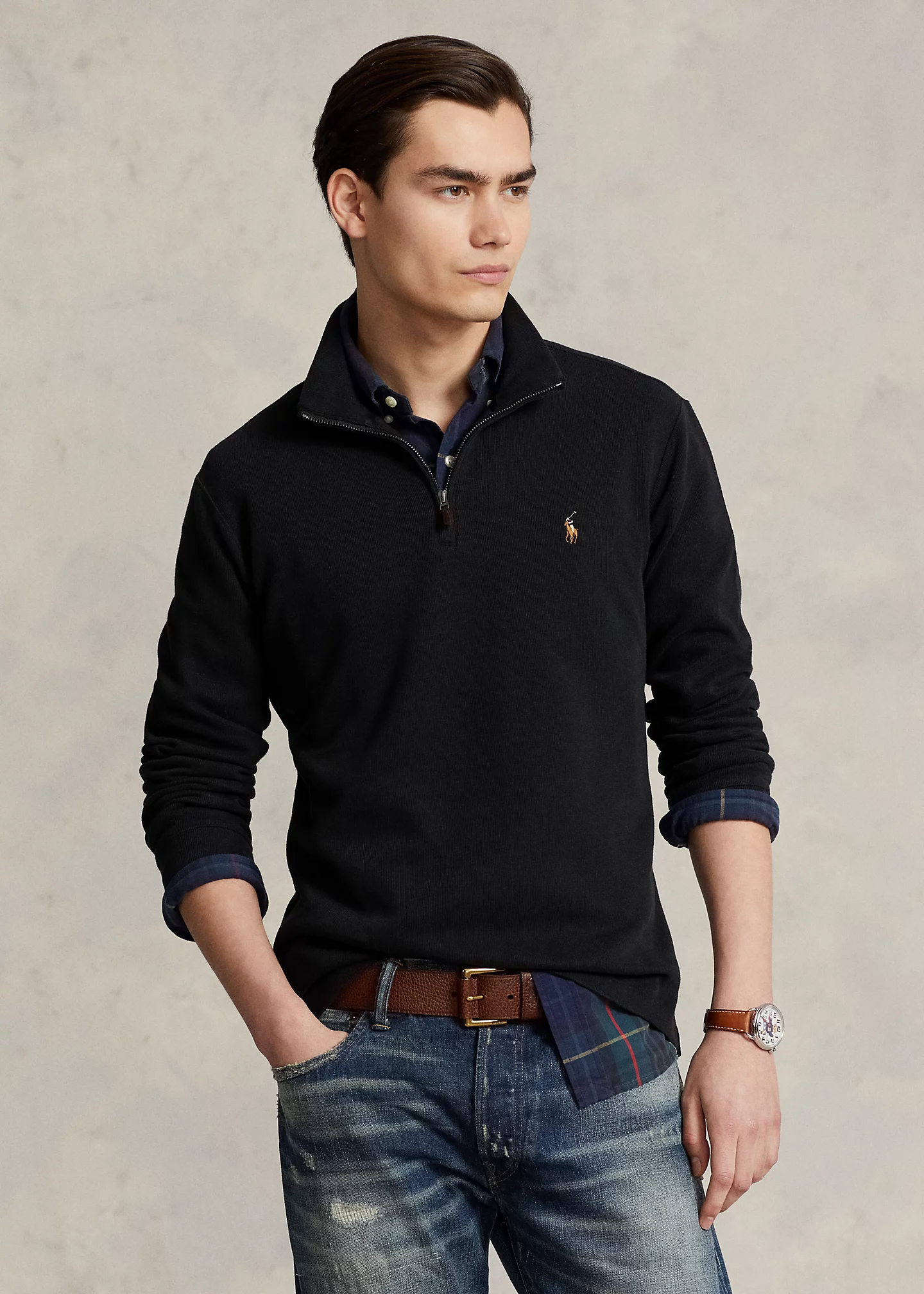 Estate-Rib Quarter-Zip Pullover