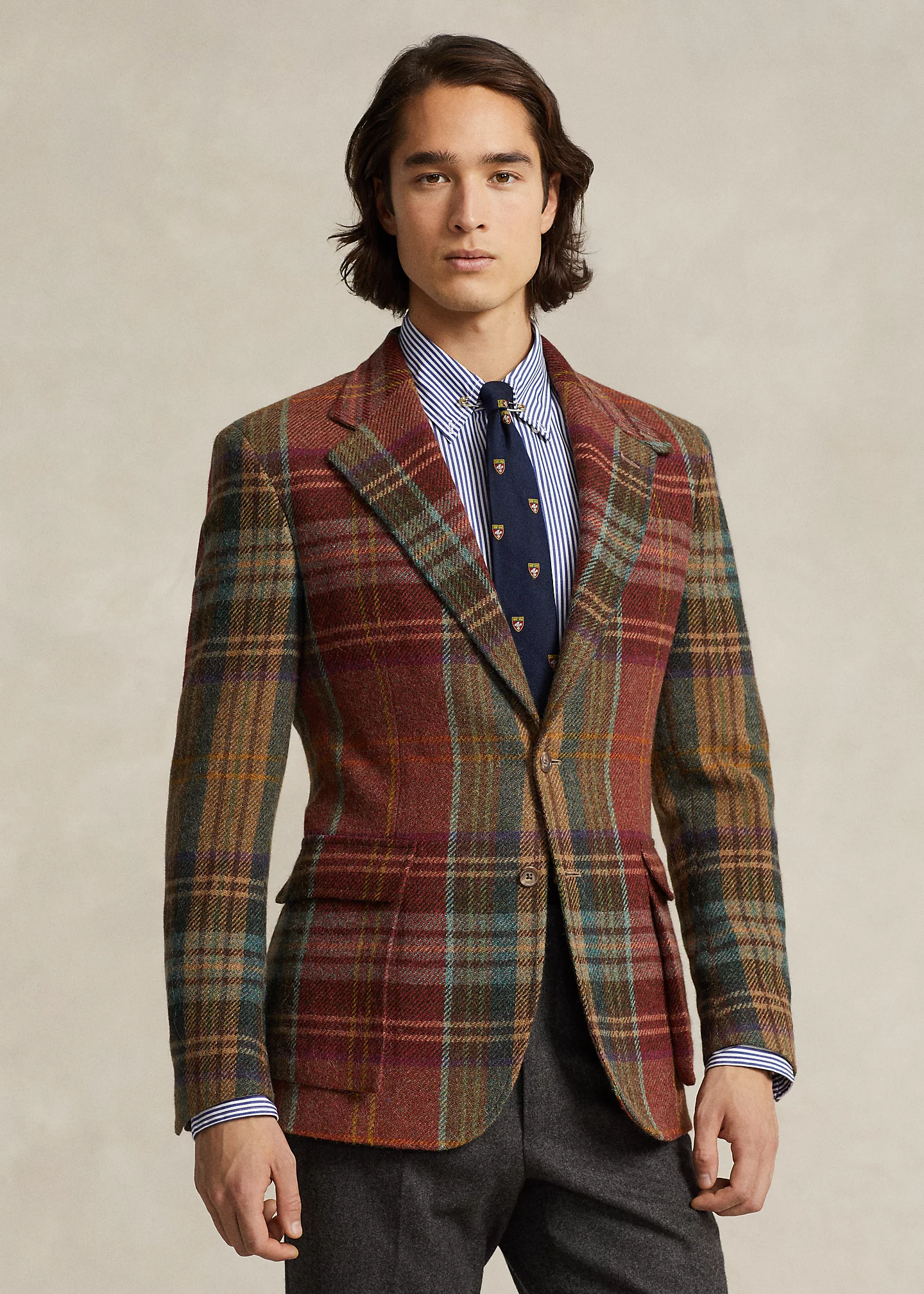 The RL67 Plaid Wool Tweed Jacket