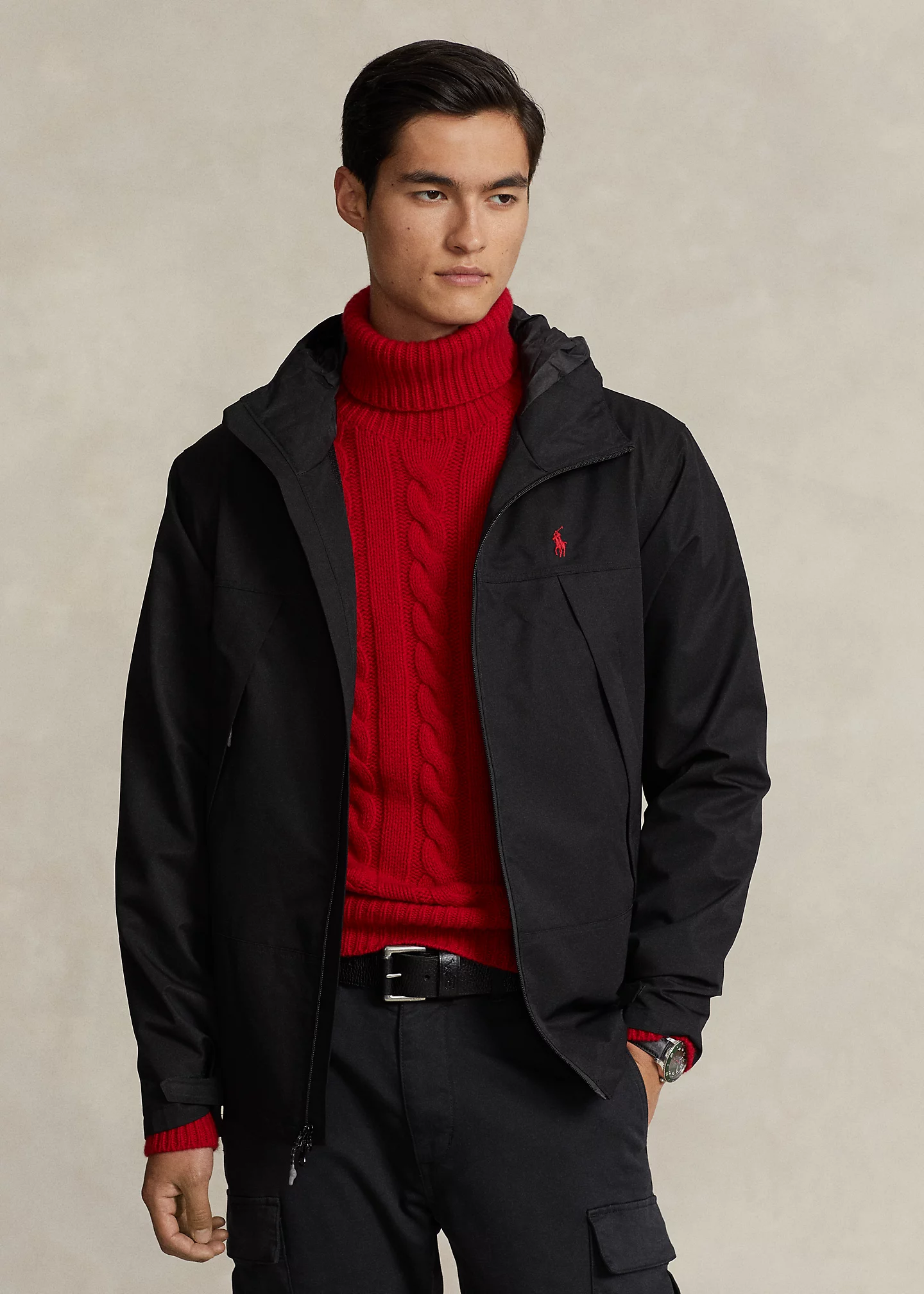 Water-Resistant Hooded Jacket