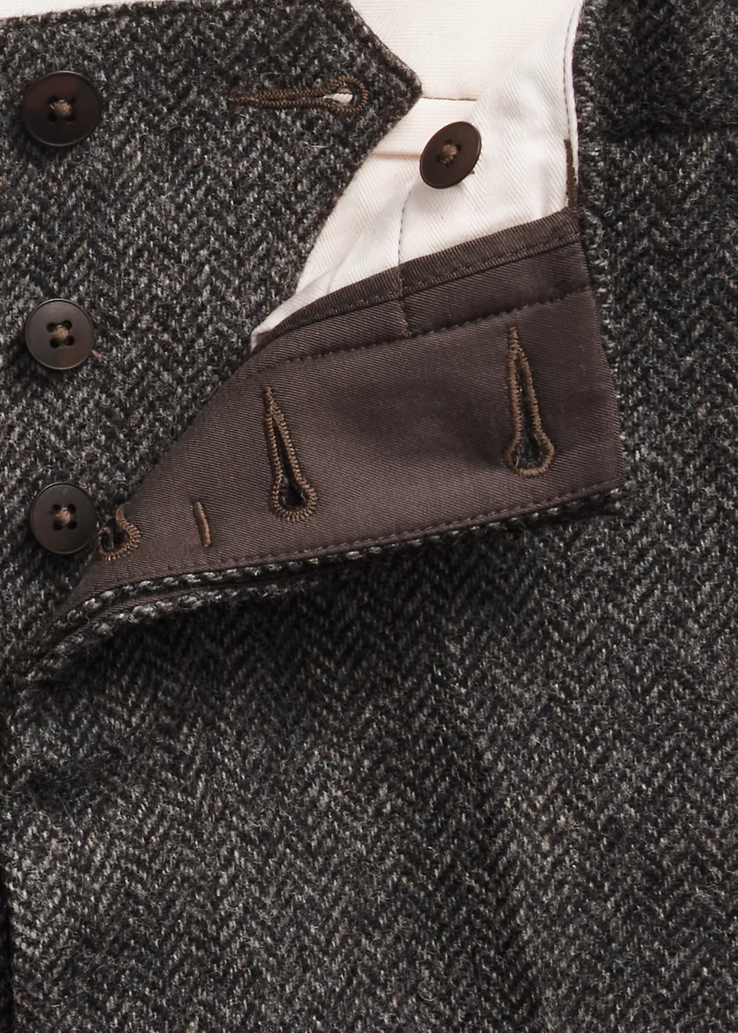 Wool Herringbone Officer’s Pant