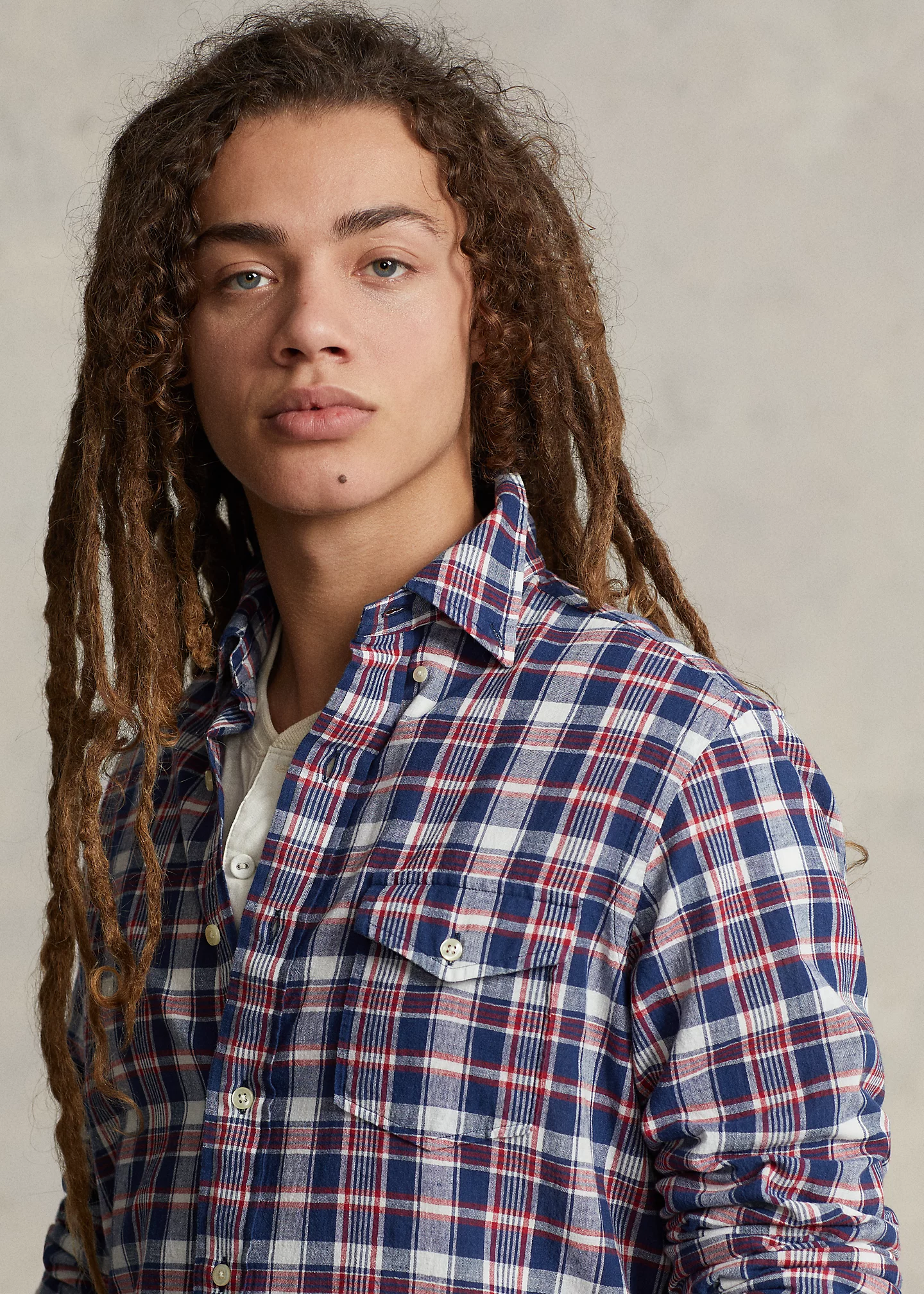 Classic Fit Madras Shirt