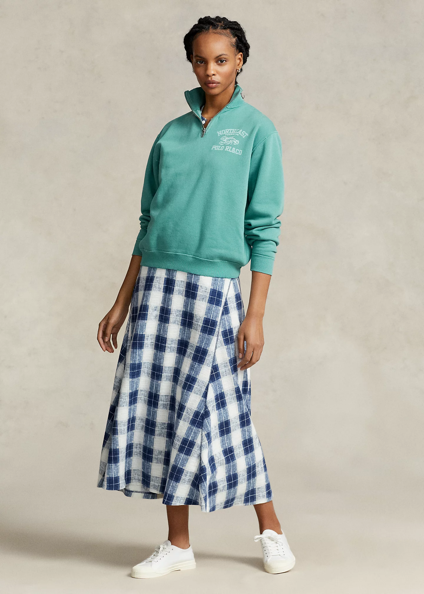 Coastal Logo Fleece Quarter-Zip Pullover