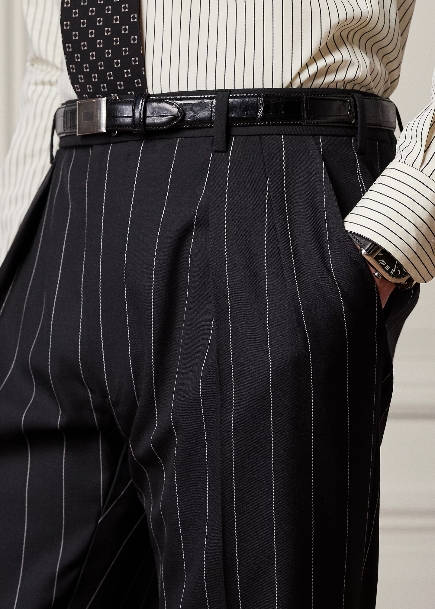 Ralph Handmade Pinstripe Twill Suit