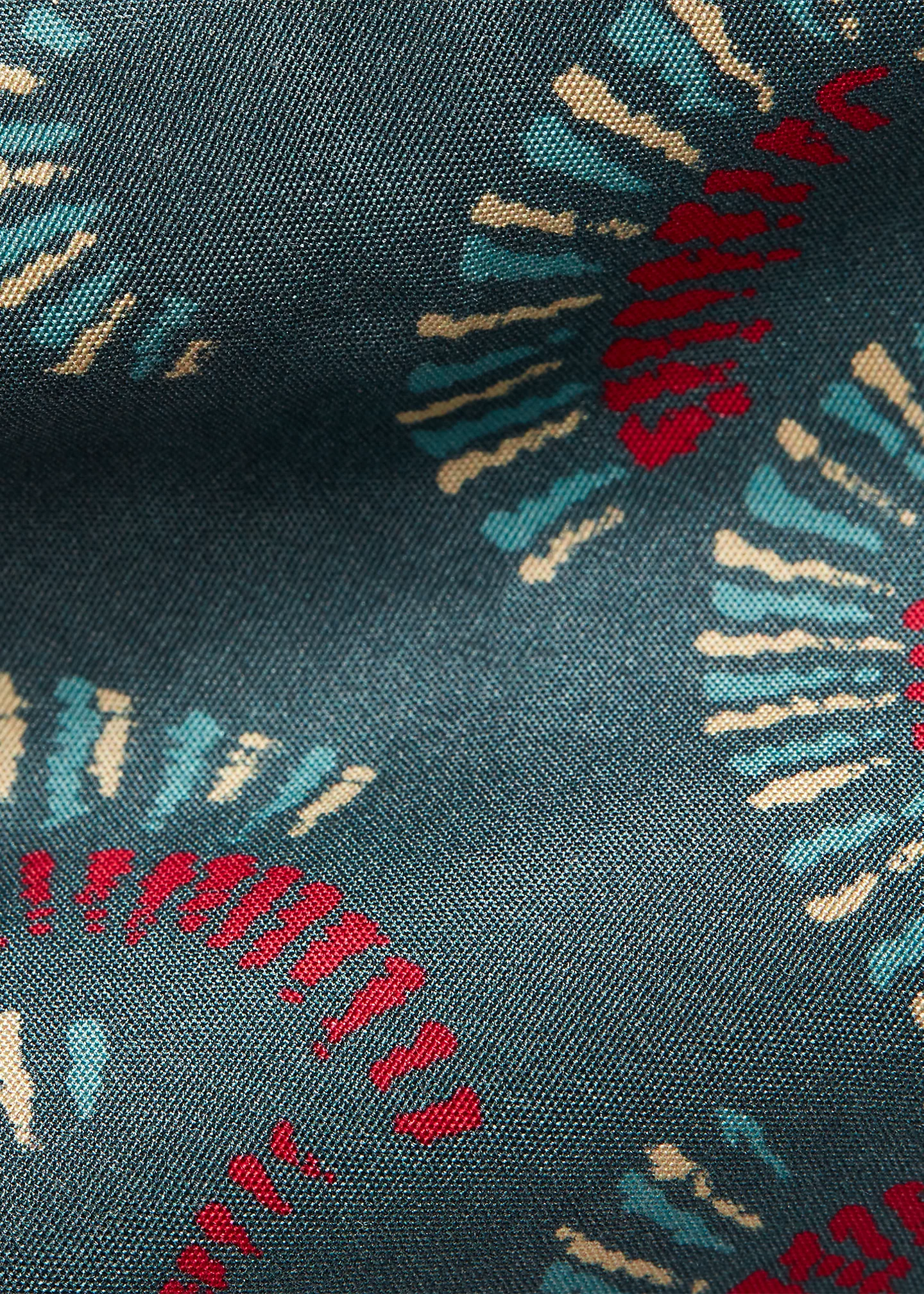 Handmade Fan-Print Silk Tie