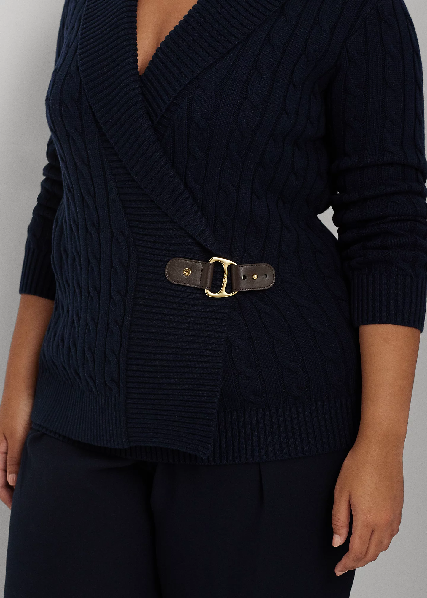 Buckled Cotton Sweater