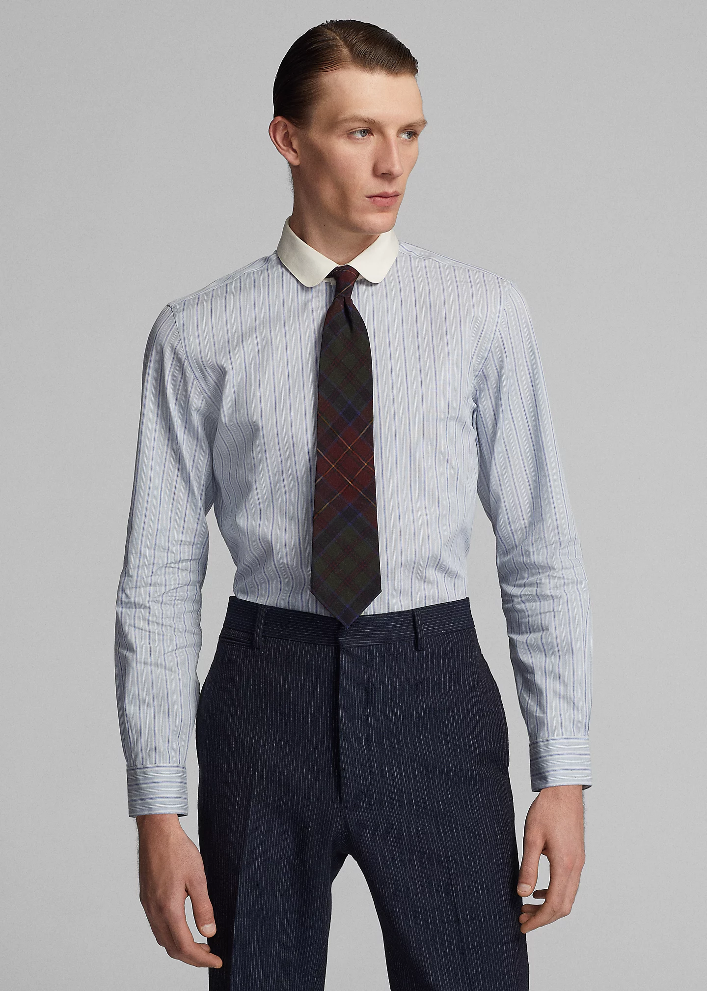 Slim Fit Striped Woven Shirt