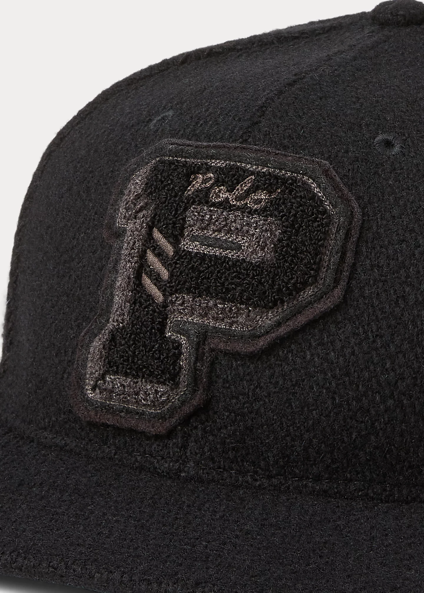 Wool-Blend Twill Fitted Cap