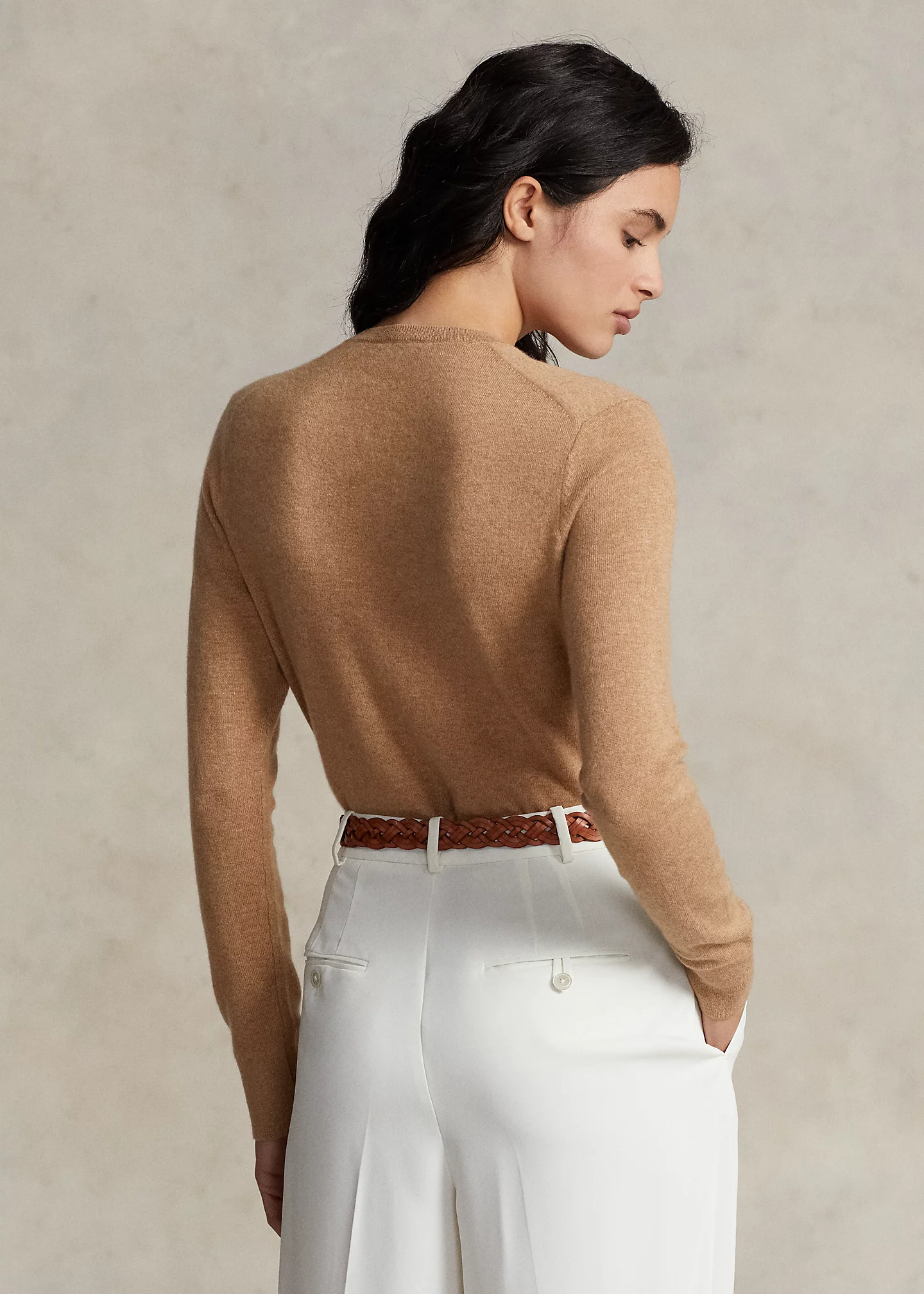 Cashmere Crewneck Cardigan