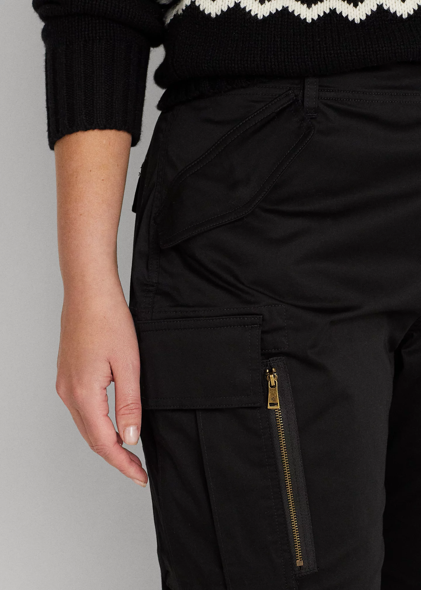 Cotton Sateen Cargo Pant