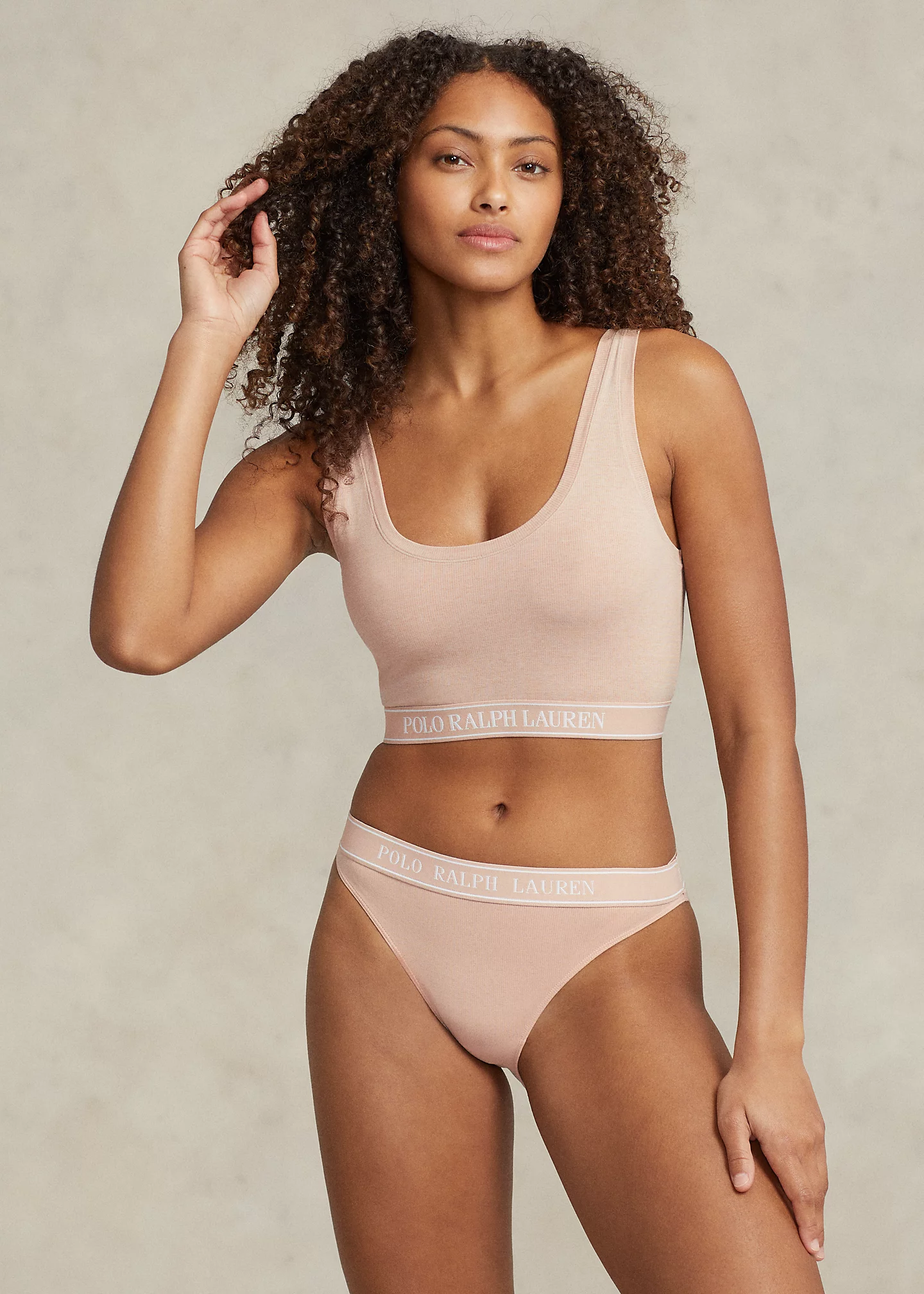 Repeat-Logo Scoop Cropped Tank