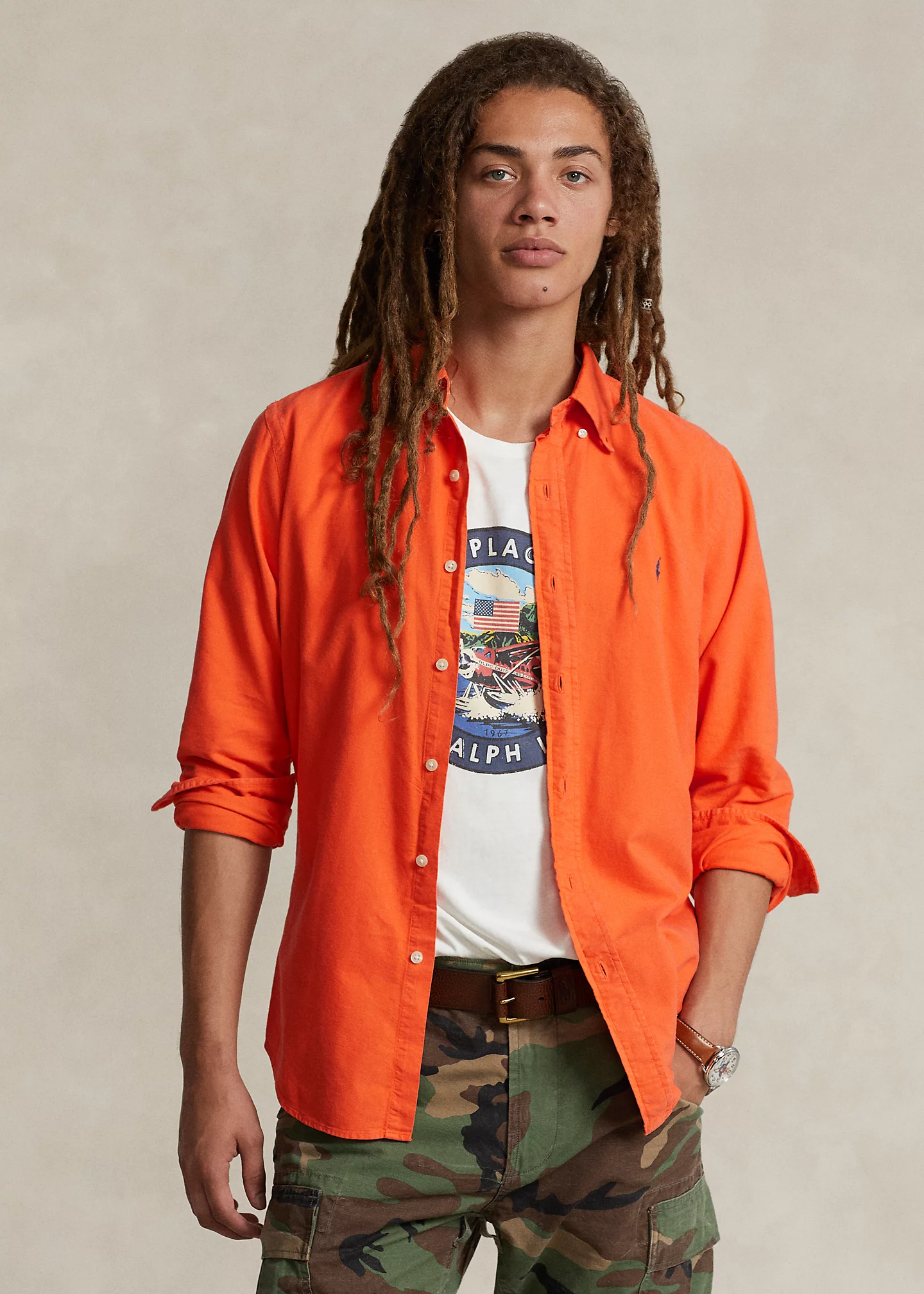 Garment-Dyed Oxford Shirt - All Fits