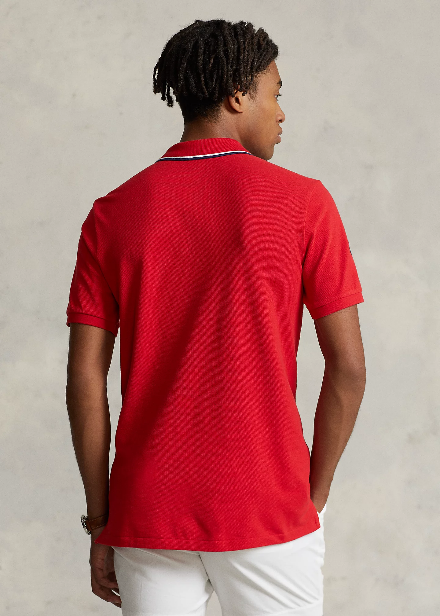 Classic Fit Triple-Pony Mesh Polo Shirt