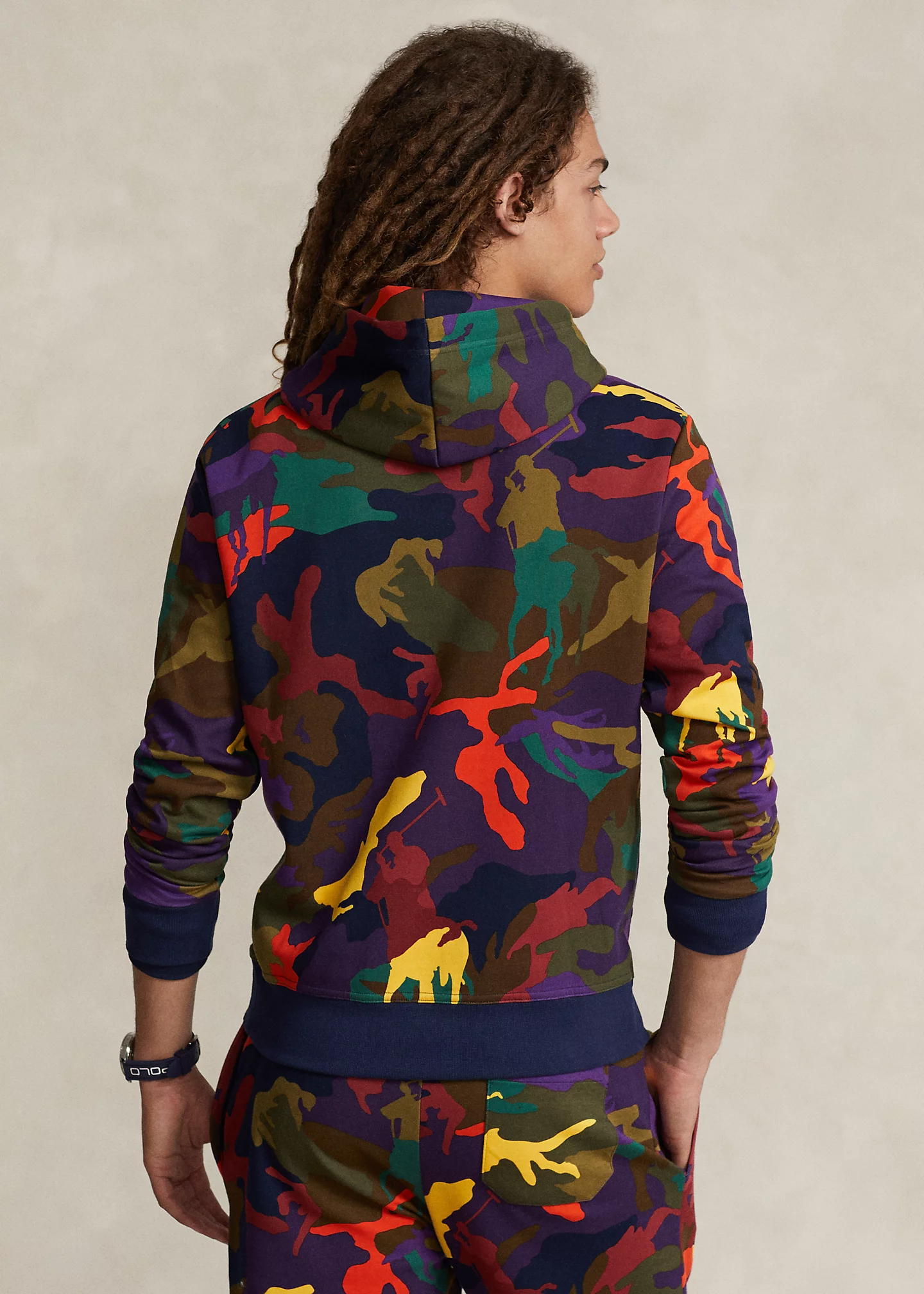 Polo Pony Camo Double-Knit Hoodie