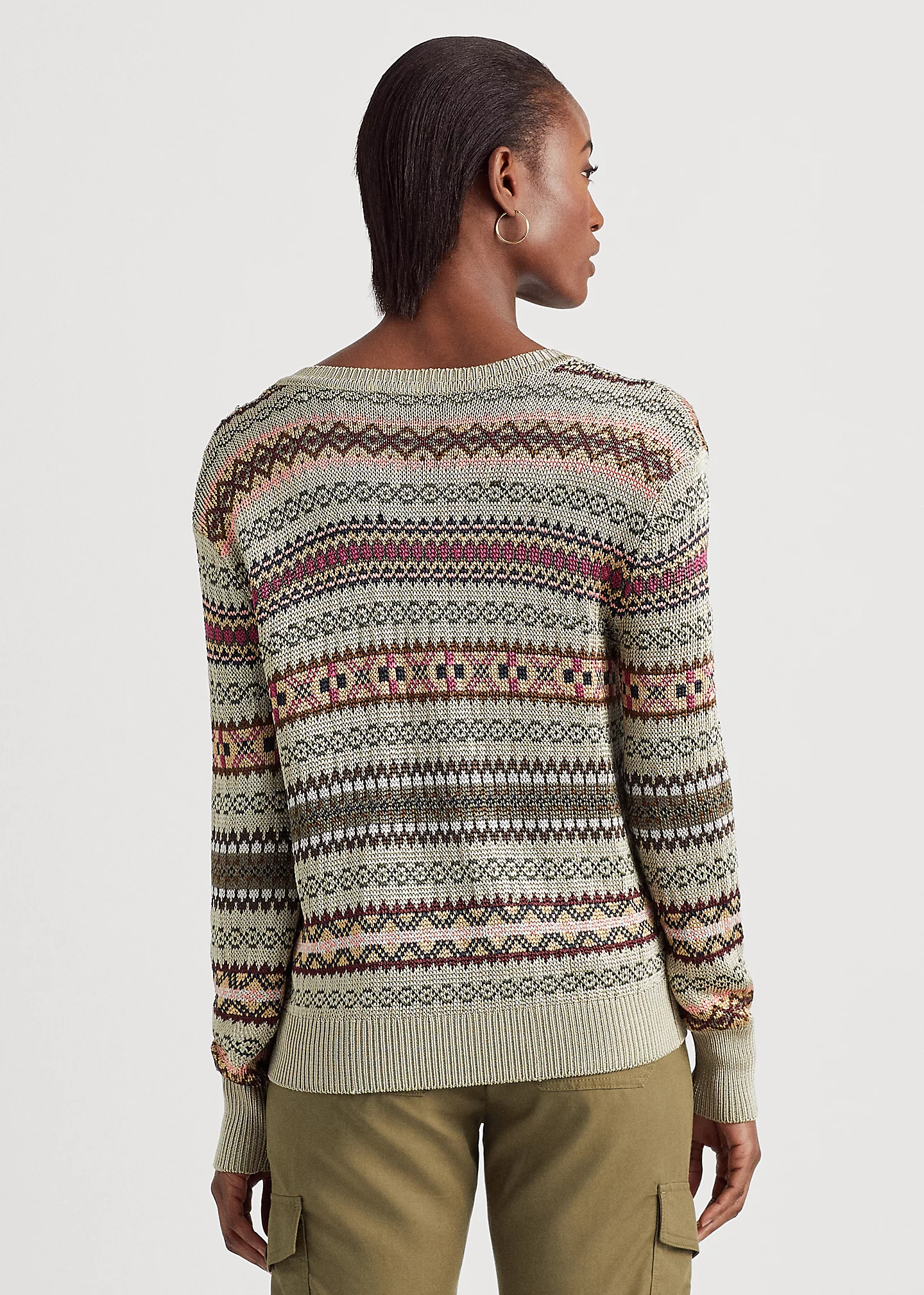 Fair Isle V-Neck Sweater