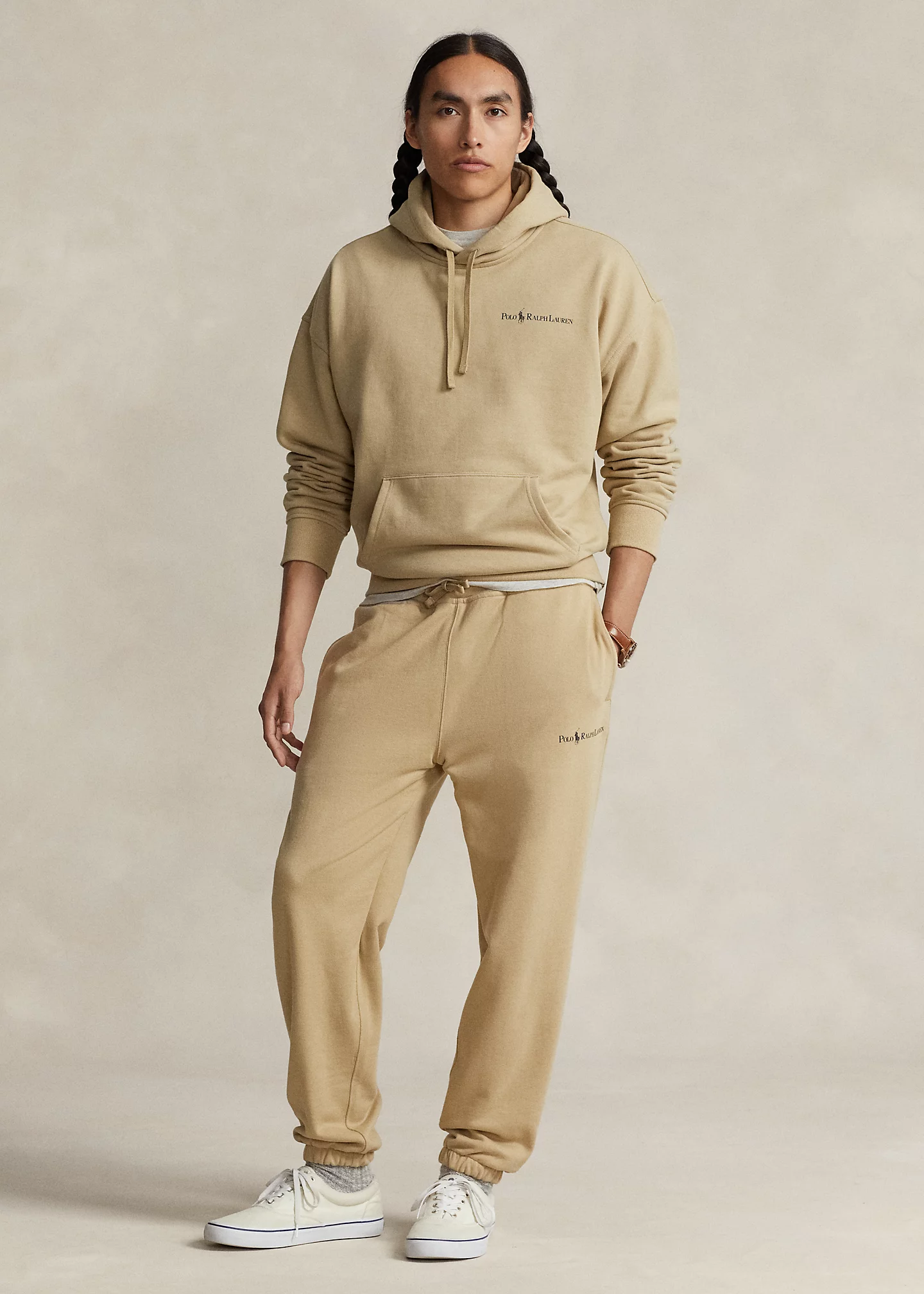 Relaxed Fit Logo Fleece Hoodie