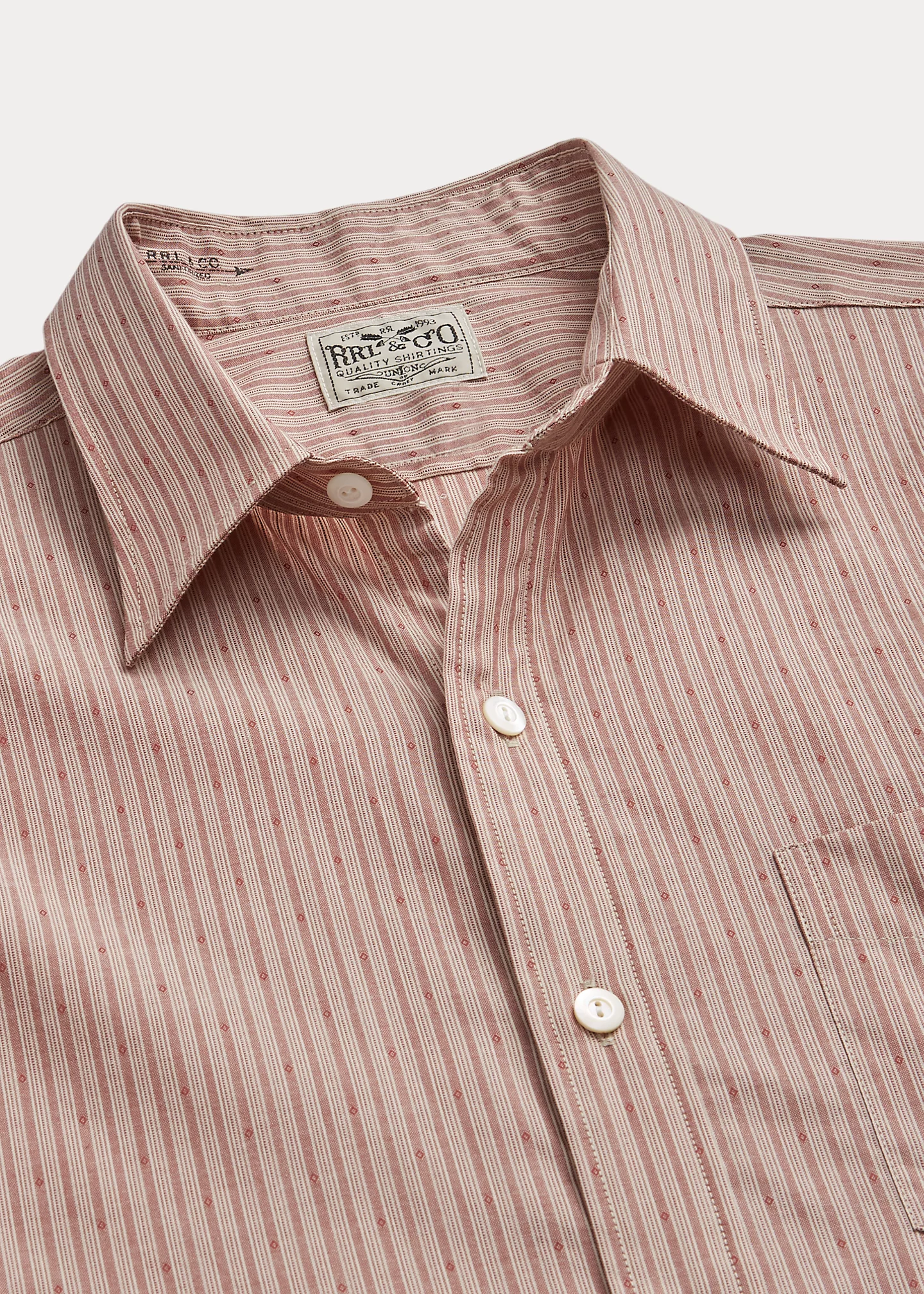 Slim Fit Geo-Striped Dobby Shirt