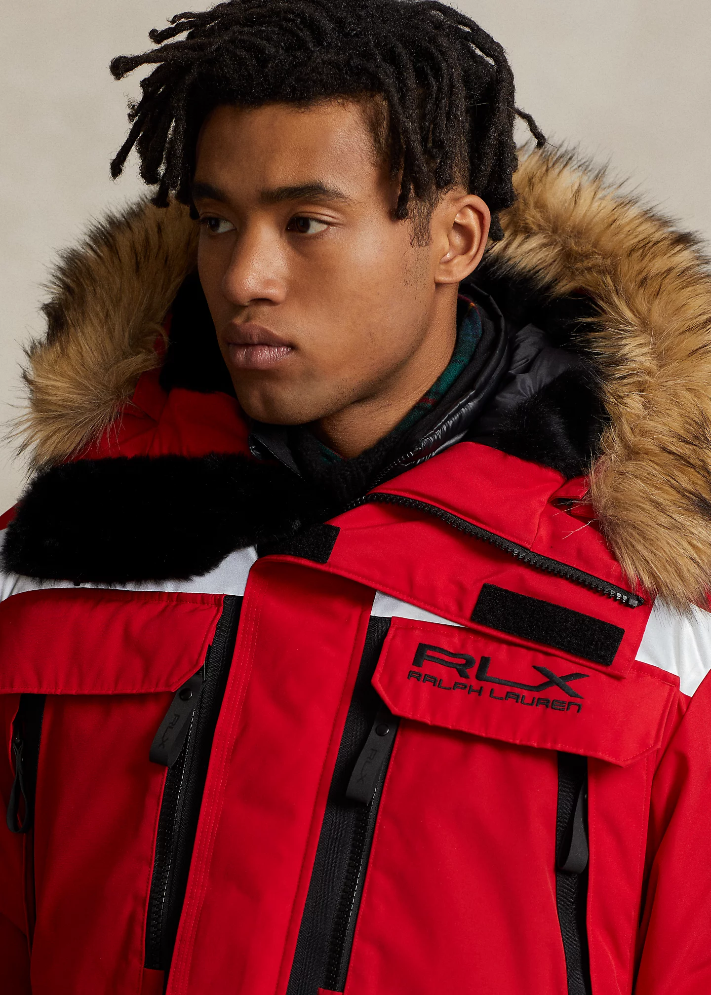 Faux-Fur-Trim Water-Repellent Parka