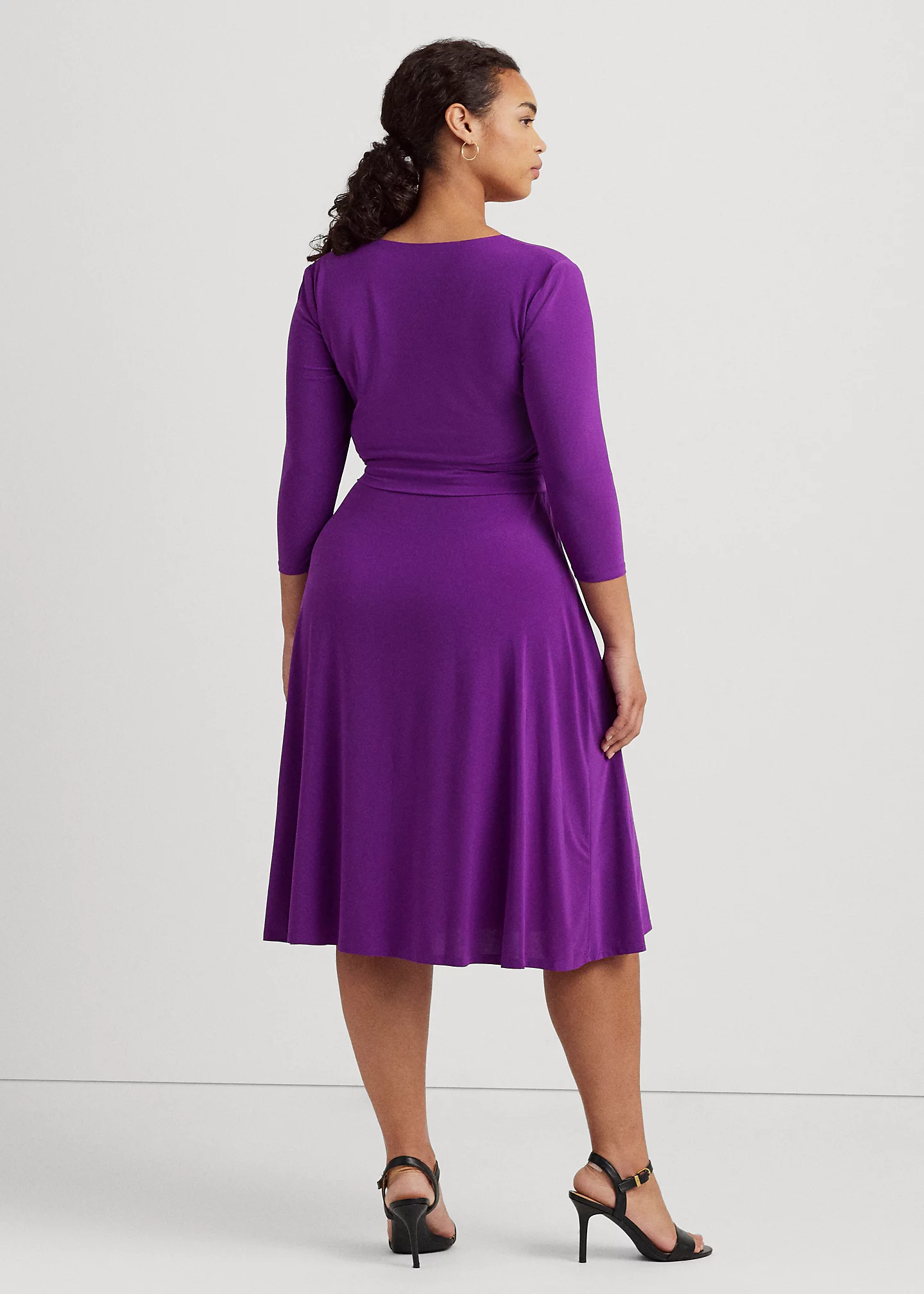 Surplice Jersey Dress