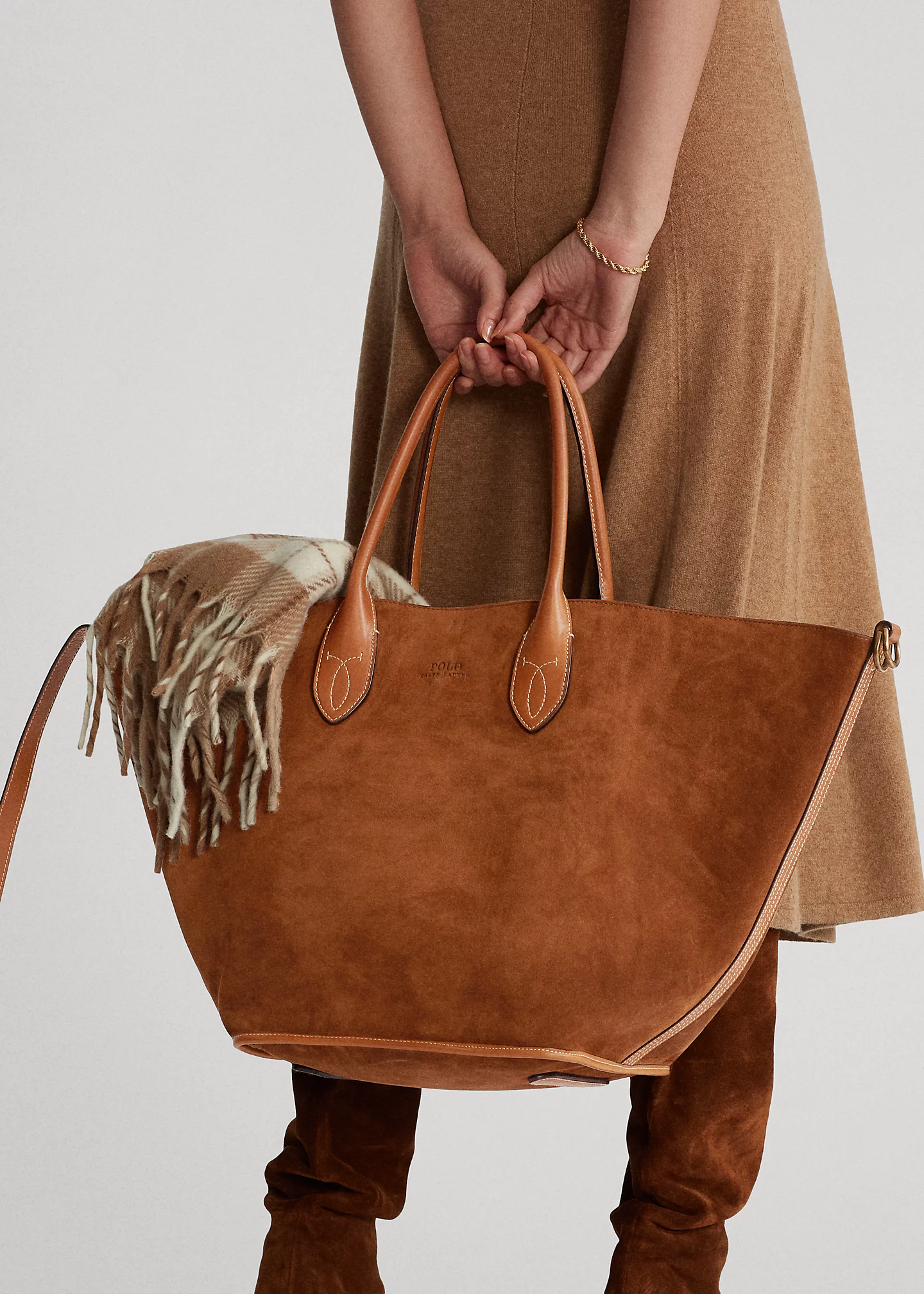 Calf-Suede Medium Bellport Tote