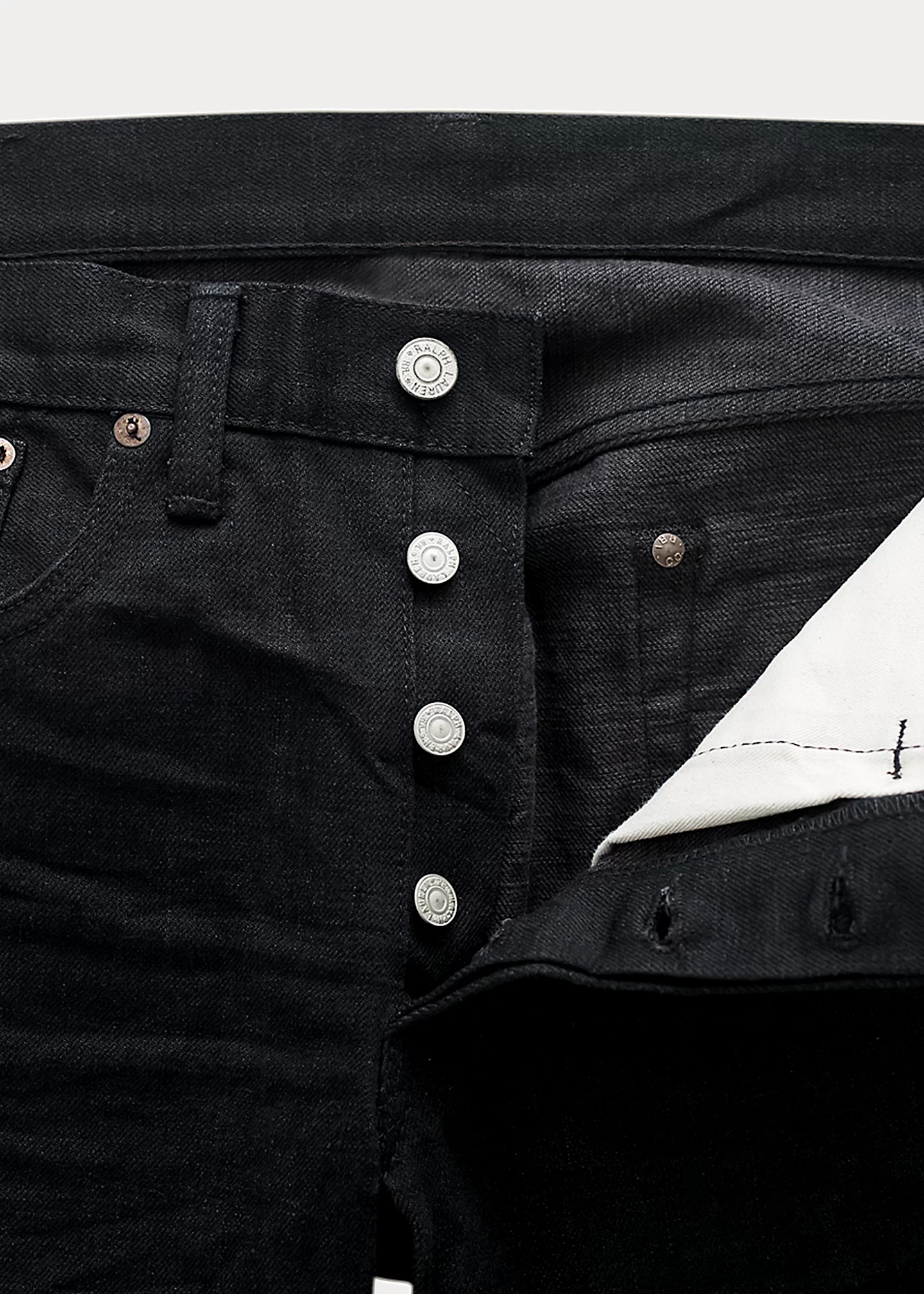 Slim Fit Black Selvedge Jean