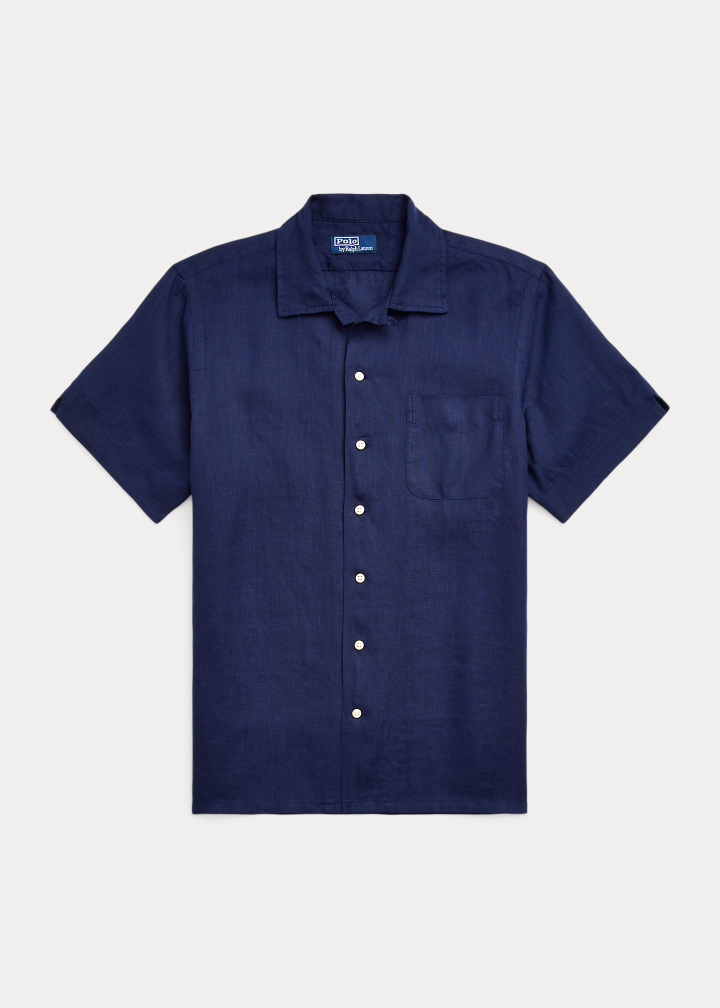 Classic Fit Linen Camp Shirt