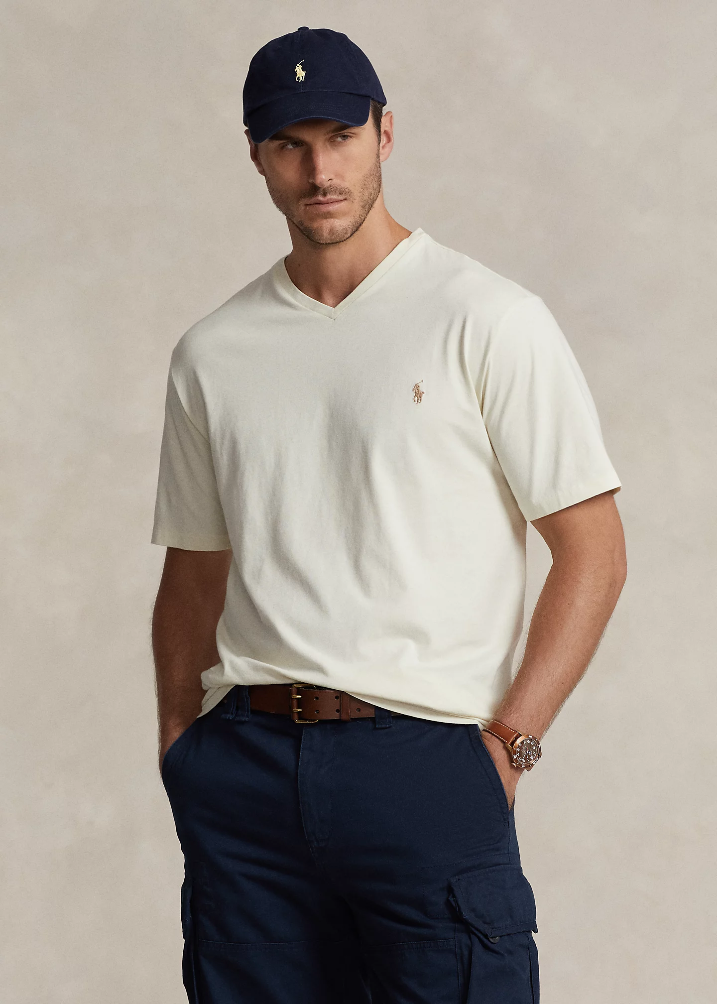 Jersey V-Neck T-Shirt