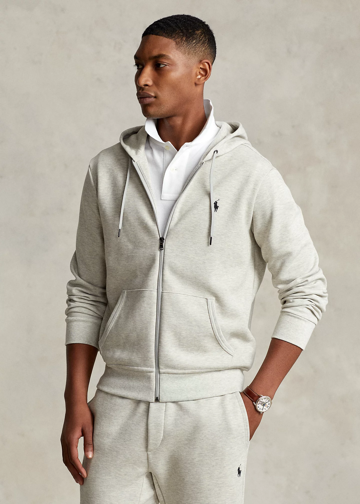 Double-Knit Full-Zip Hoodie