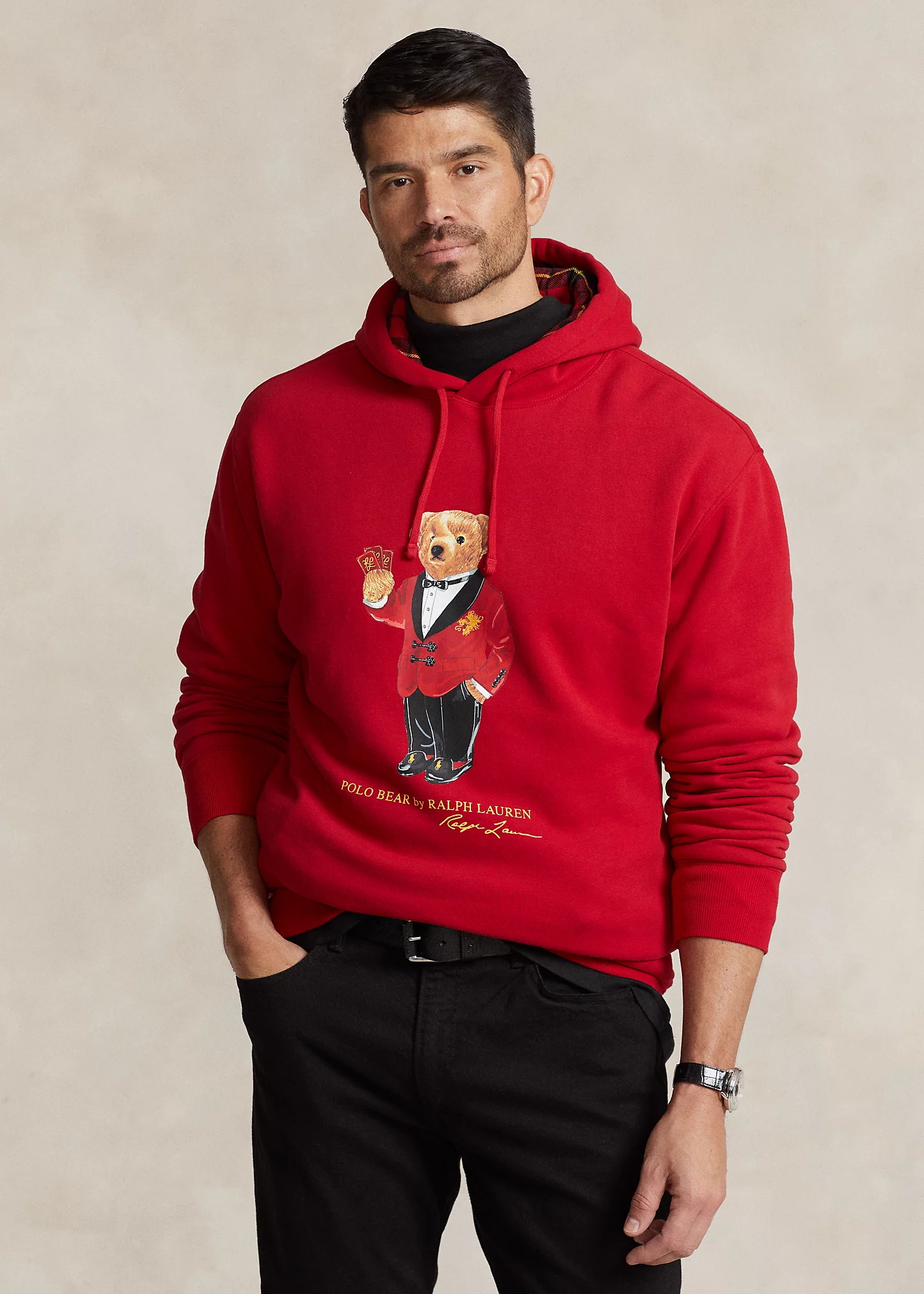 Lunar New Year Polo Bear Fleece Hoodie