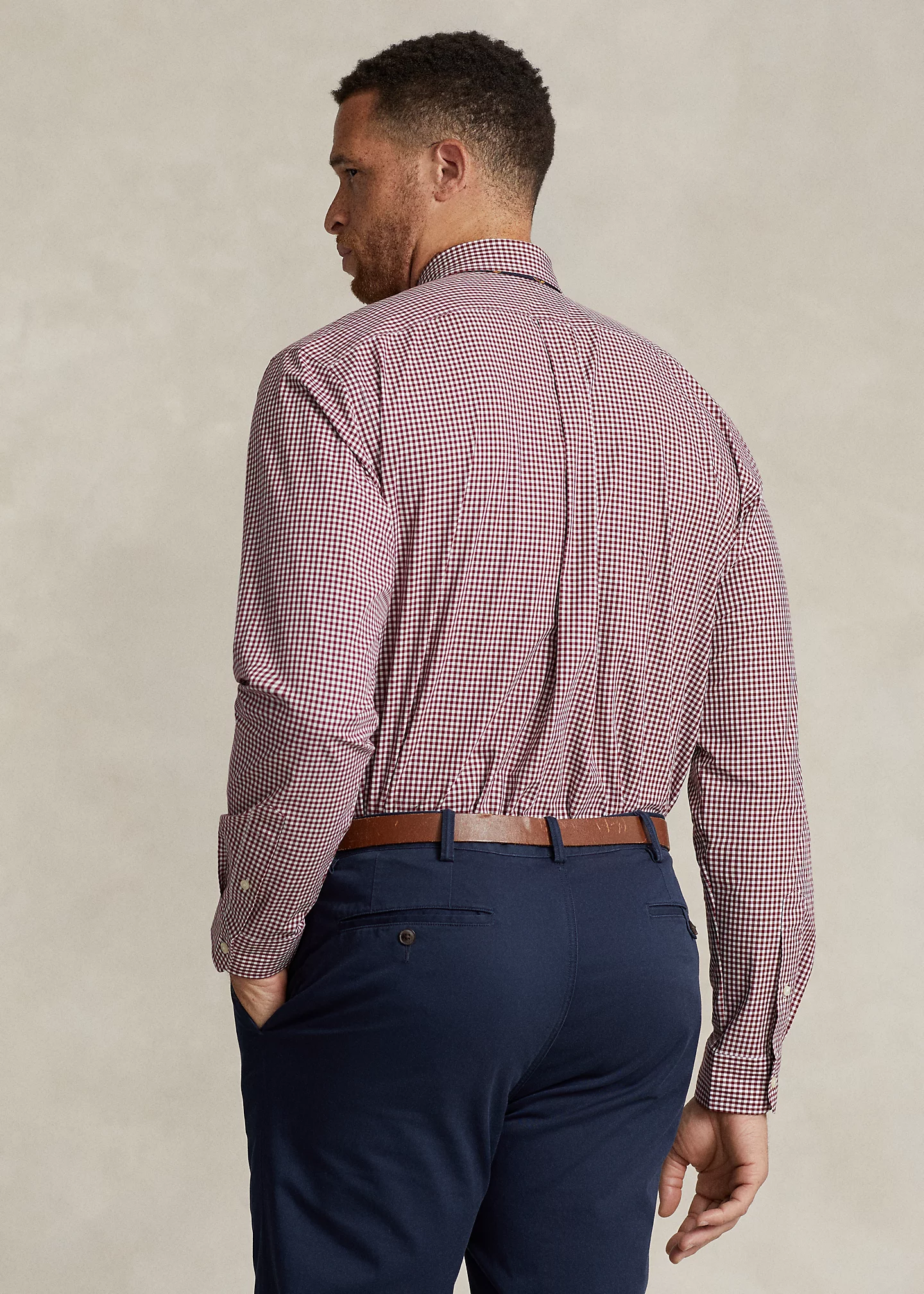 Plaid Stretch Poplin Shirt