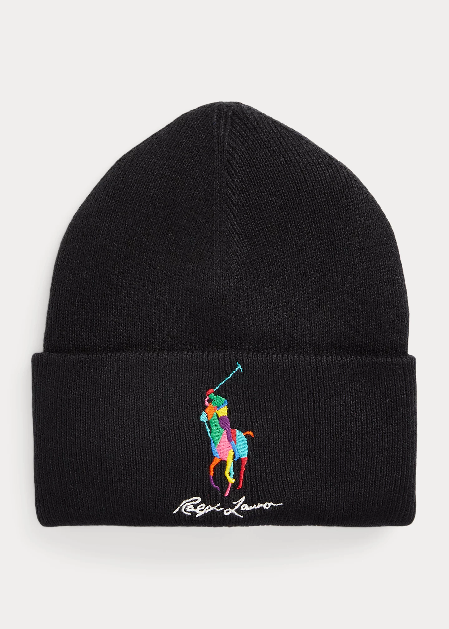 Big Pony Rib-Knit Beanie