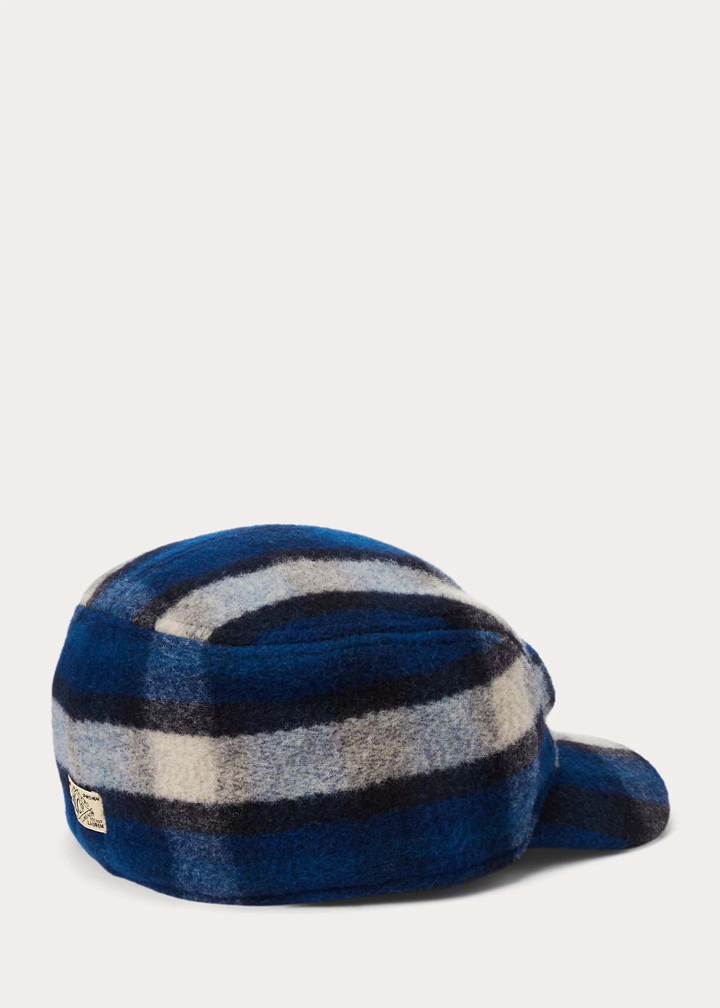 Plaid Wool-Blend Earflap Cap