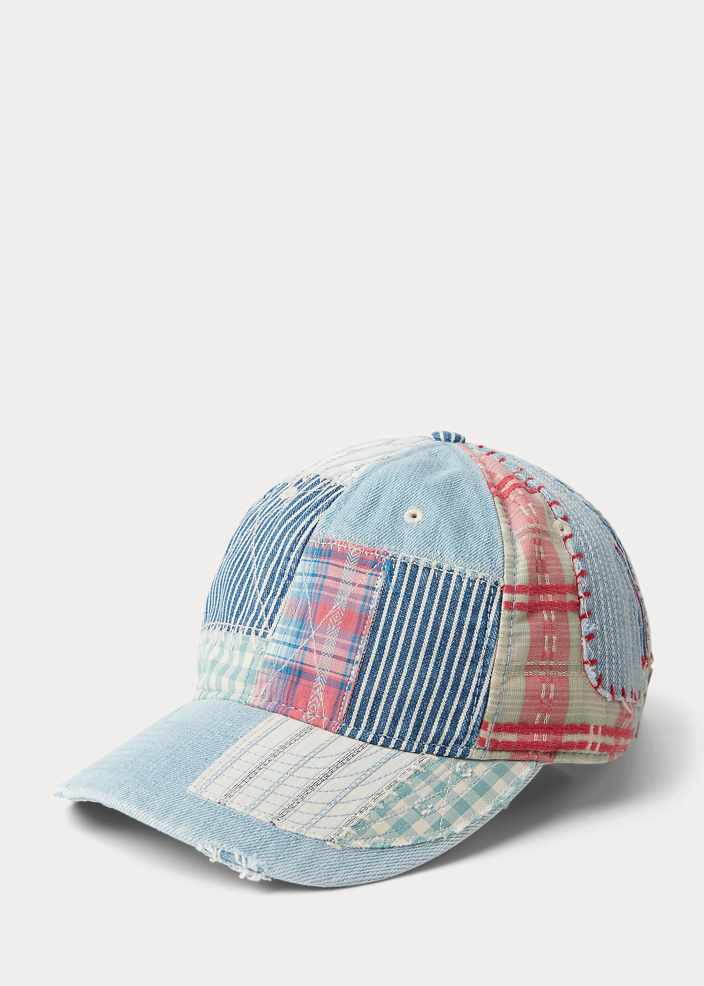 Polo Country Patchwork Denim Ball Cap