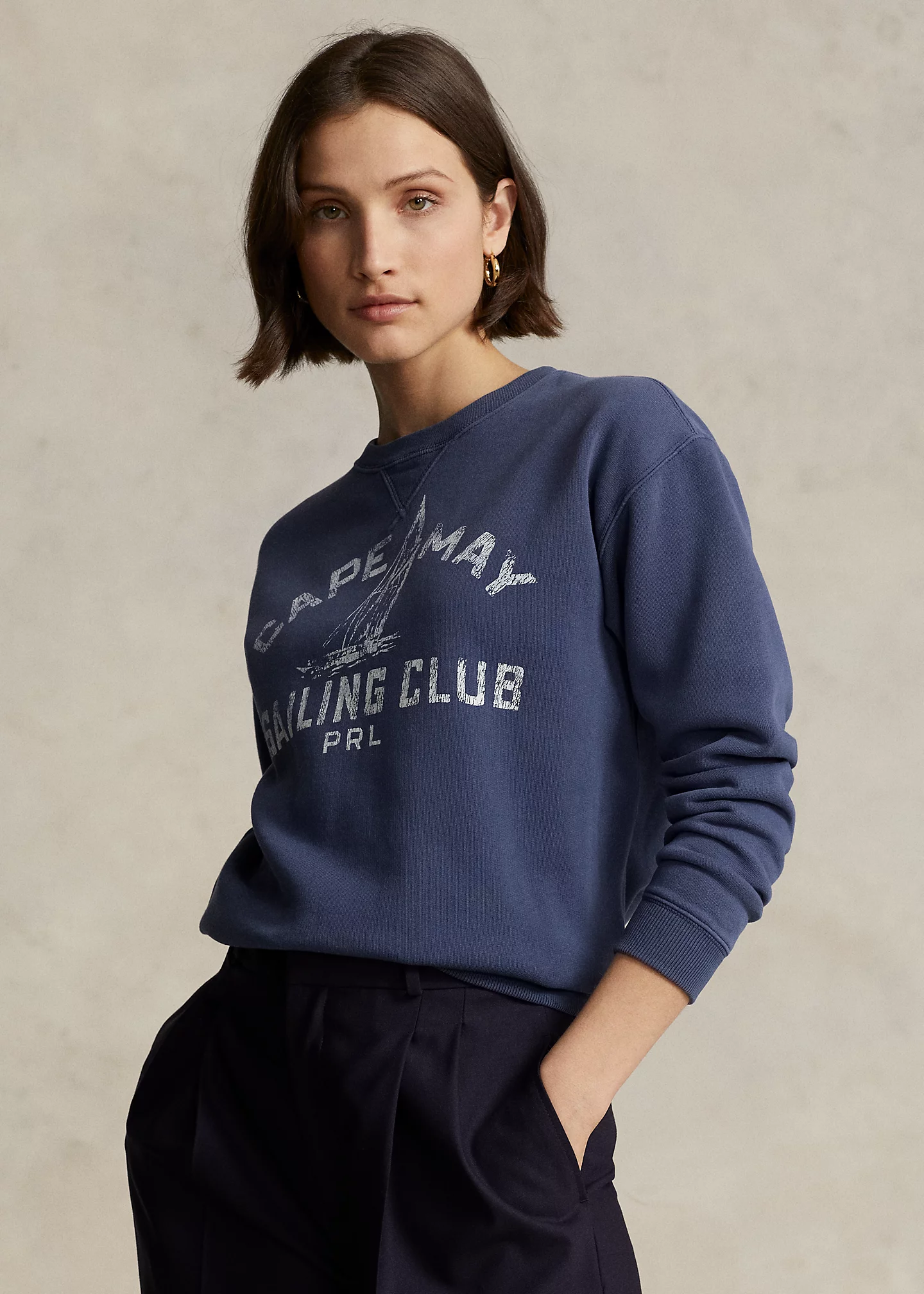 Logo Graphic Fleece Crewneck Sweatshirt