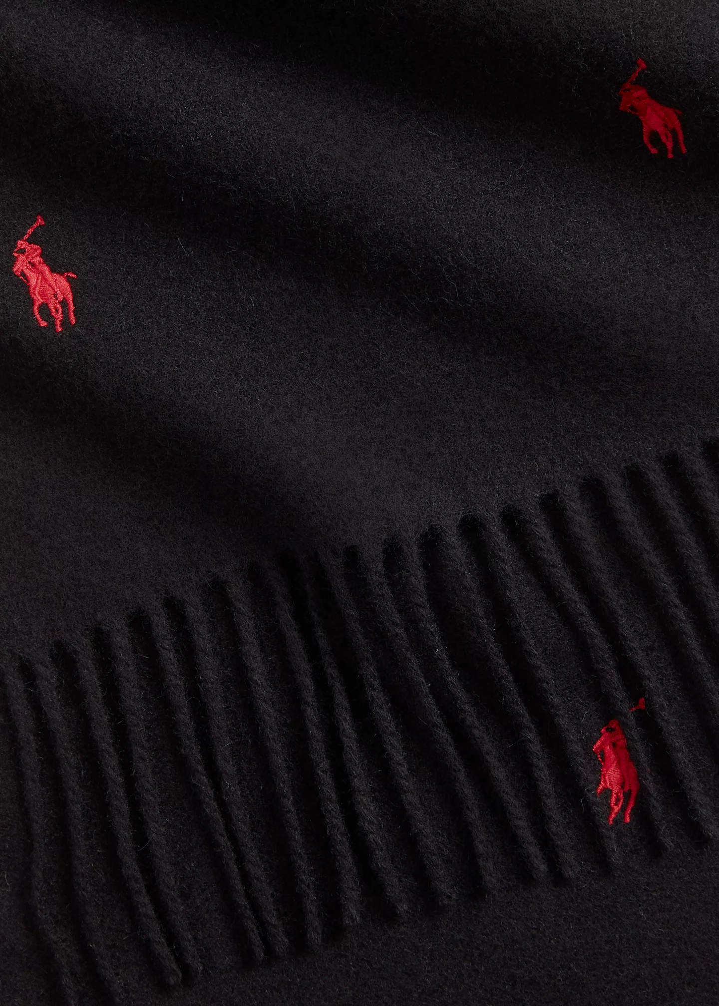 Allover Pony Wool-Cashmere Scarf