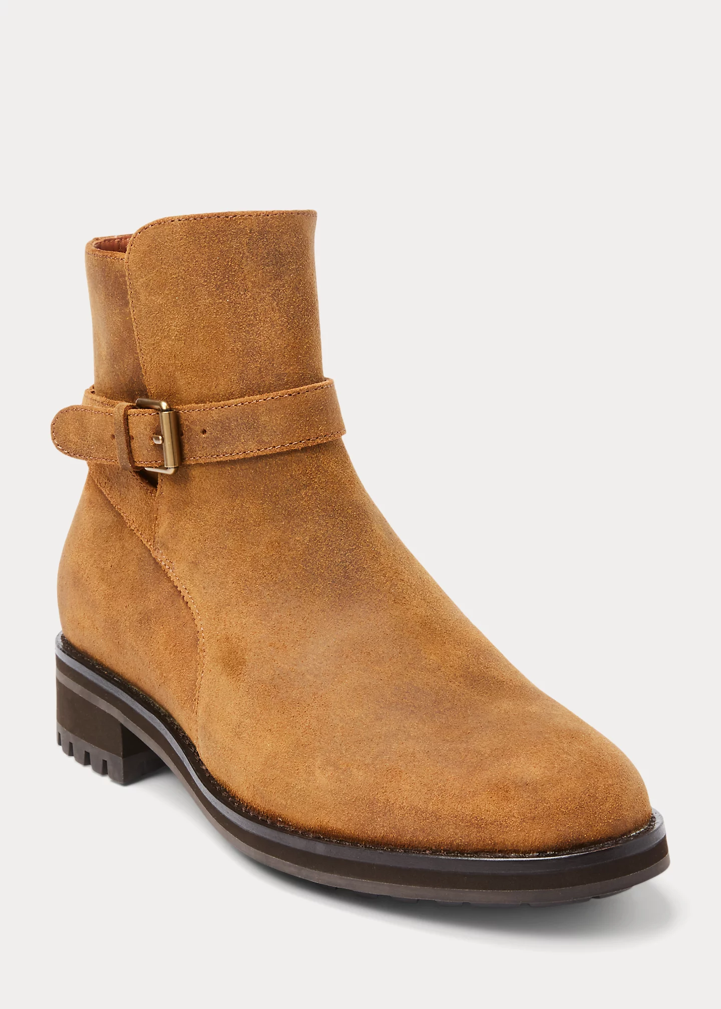Bryson Waxed Suede Buckled Boot