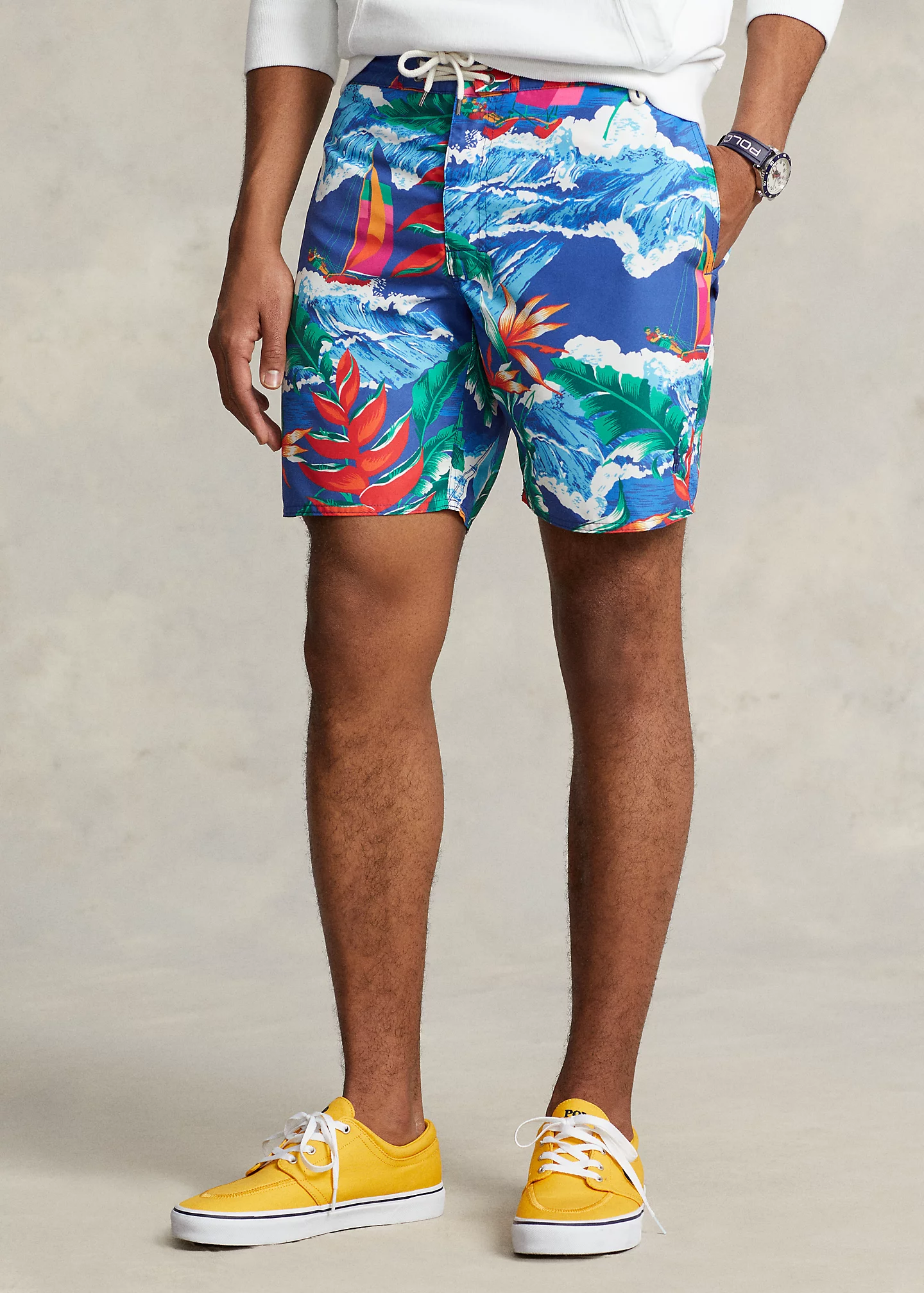 7.25-Inch Hoffman Print Swim Trunk